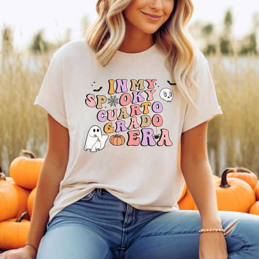 Cuarto Grado, Maestra Cuarto Grado, Camisas De Maestra, 4th Grade Teacher Shirt, Halloween Fourth Grade, Spooky 4th Grade Teacher Shirt