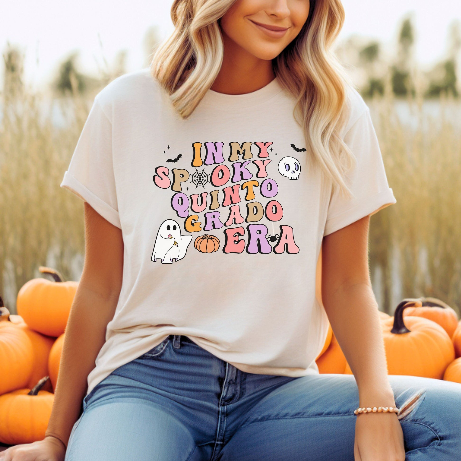 In My Spooky Quinto Grado Era, Maestra Quinto Grado, 5th Grade Halloween Teacher, Spooky Fifth Grade Teacher, 5th Grade Teacher Shirt