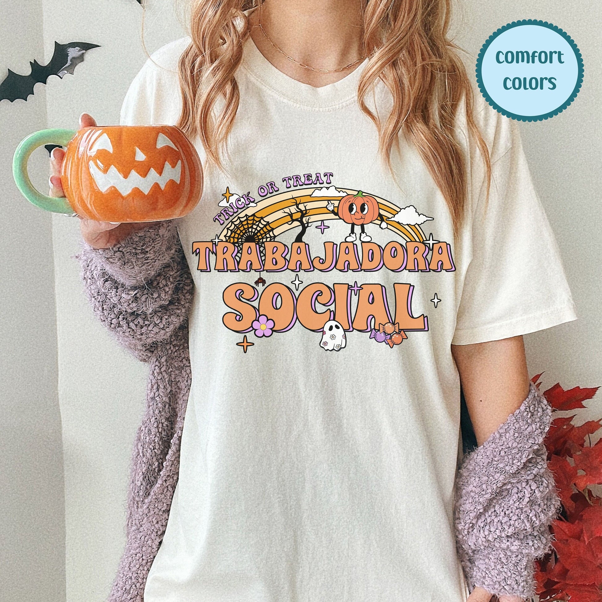 Trabajadora Social T Shirt, Halloween Social Worker Shirt, Social Worker Halloween, Spooky Social Worker, Spooky Social Worker Shirt