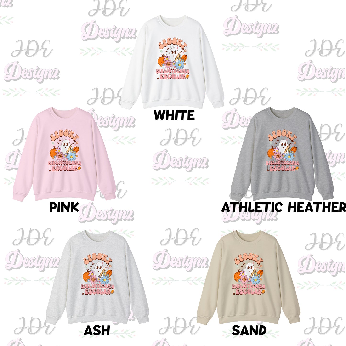 Spooky Bibliotecaria Escolar, Halloween School Librarian, Spooky School Librarian, Halloween School Librarian Sweater, Librarian Sweater