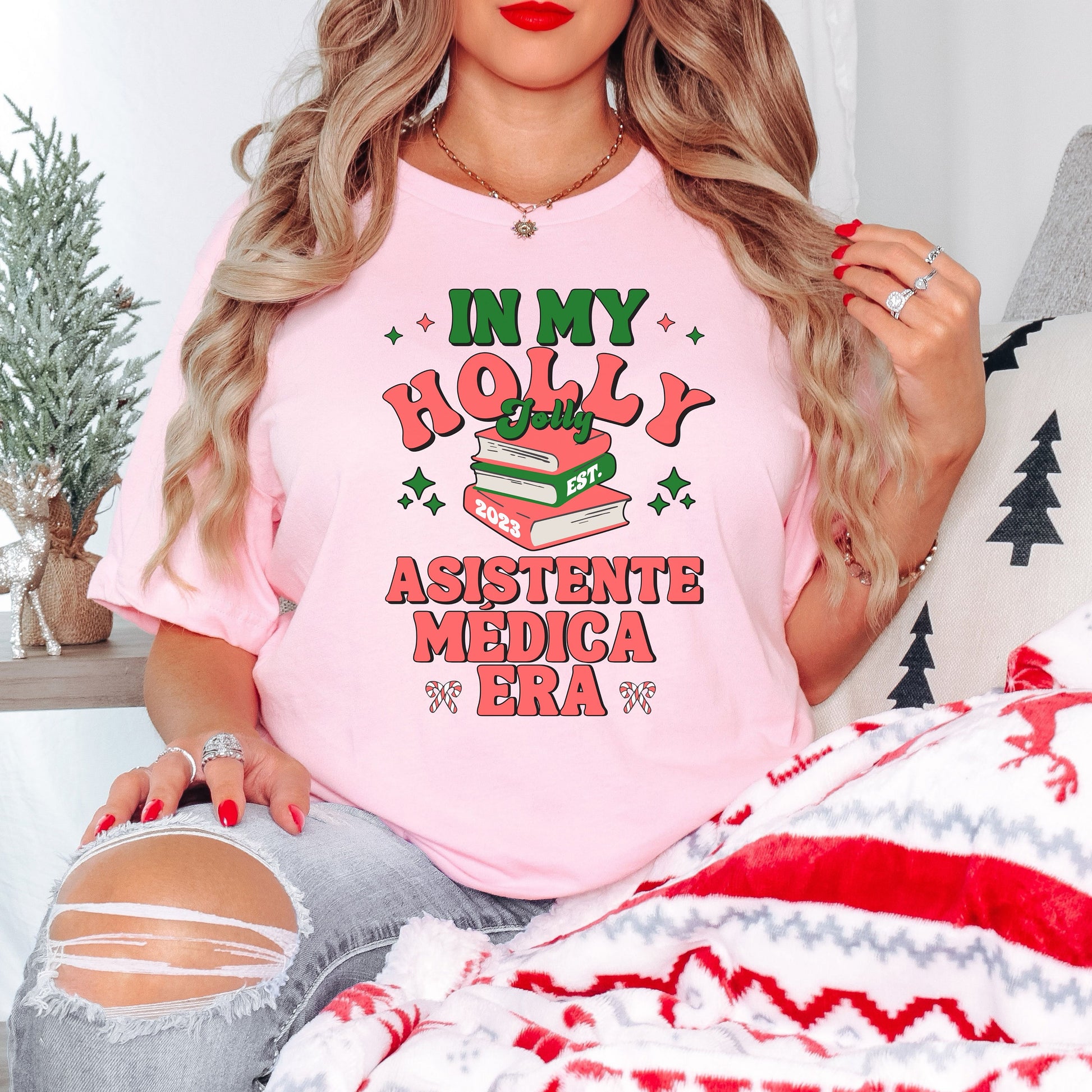 In My Holly Jolly Asistente Médica Era, In My Medical Assistant Era, Medical Assistant Christmas Shirt, Holly Jolly, Medical Assistant Shirt