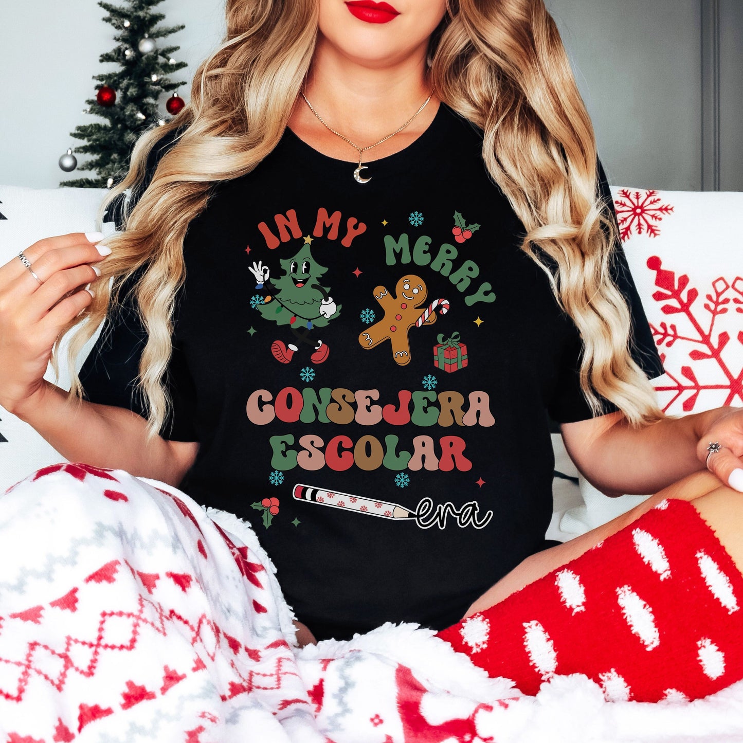 In My Holly Jolly Consejera Escolar Era, In My Counselor Era Shirt, Counselor Christmas Shirt, Holly Jolly Counselor, Counselor Christmas,