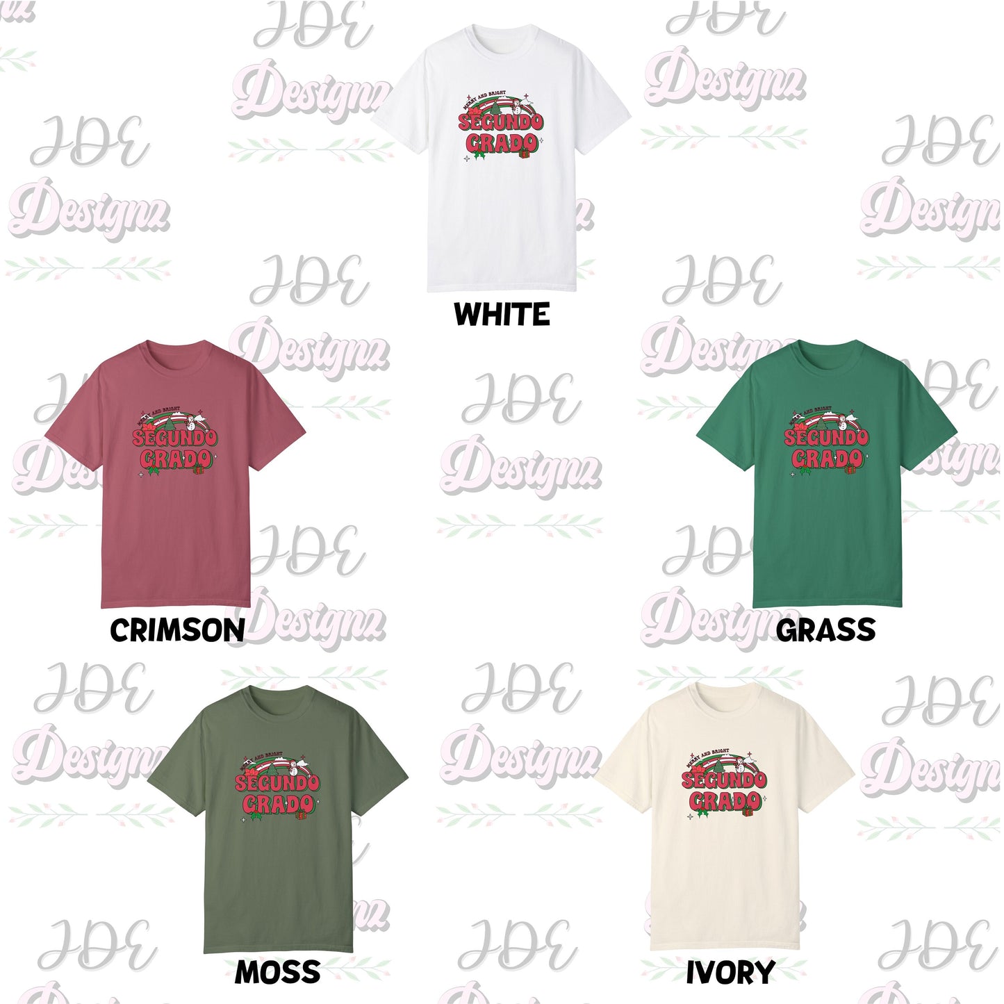 Segundo Grado Tee, 2nd Grade Teacher Shirt, Second Grade Teacher Tshirt, In My Second Grade Era, Second Grade Christmas Shirt, 2nd Grade Tee