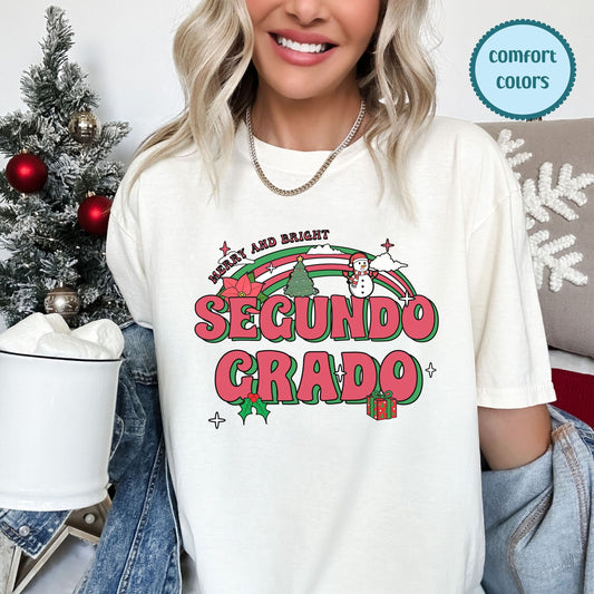 Segundo Grado Tee, 2nd Grade Teacher Shirt, Second Grade Teacher Tshirt, In My Second Grade Era, Second Grade Christmas Shirt, 2nd Grade Tee