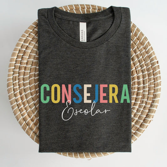 Consejera Escolar Tee, School Counselor Tee, Guidance Counselor Shirt, School Counselor Gift, Consejera Escolar Gift, Regalo Para Consejera