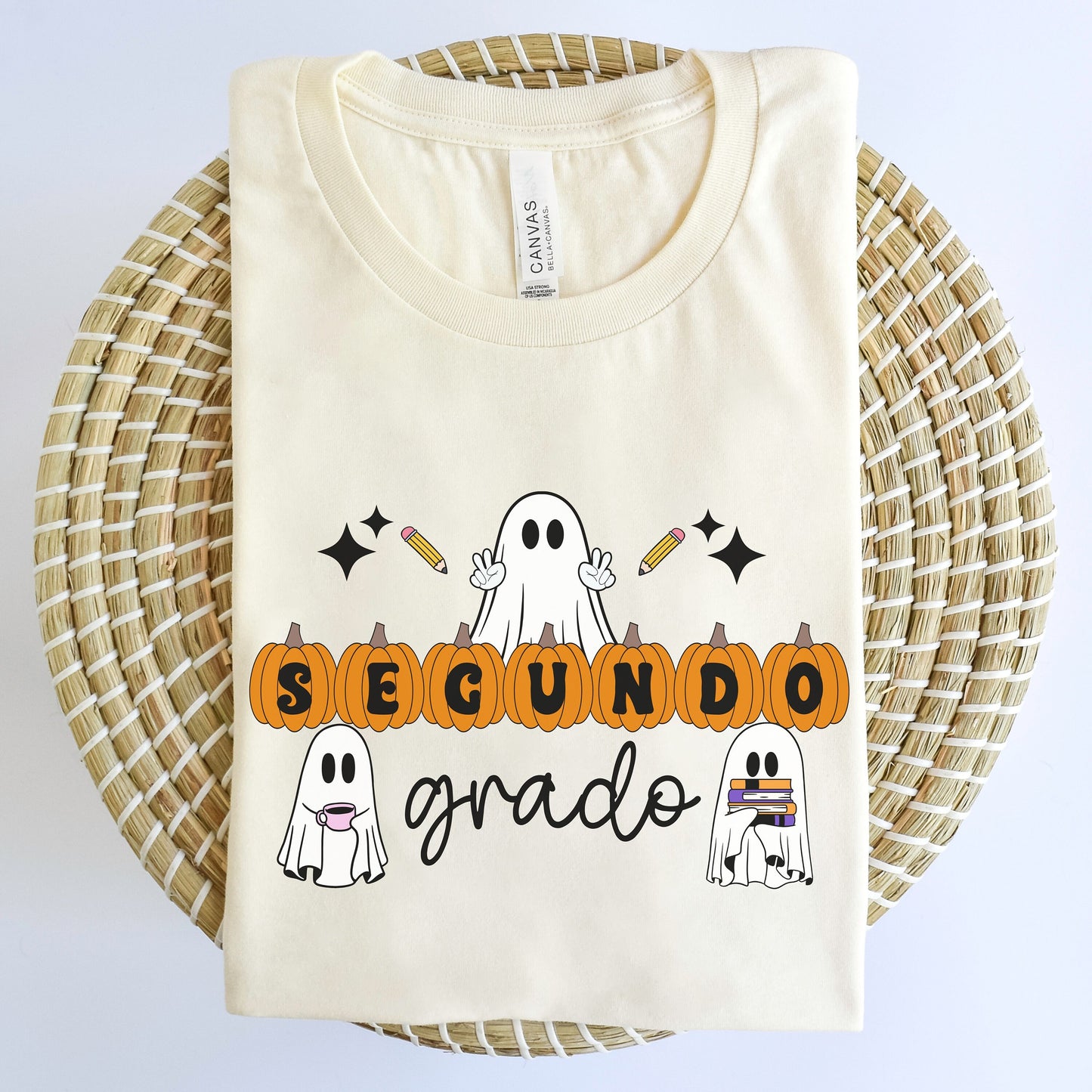 Segundo Grado, Maestra Segundo Grado, Camisas De Maestra, 2nd Grade Teacher Shirt, Halloween Second Grade, Spooky Second Grade Teacher
