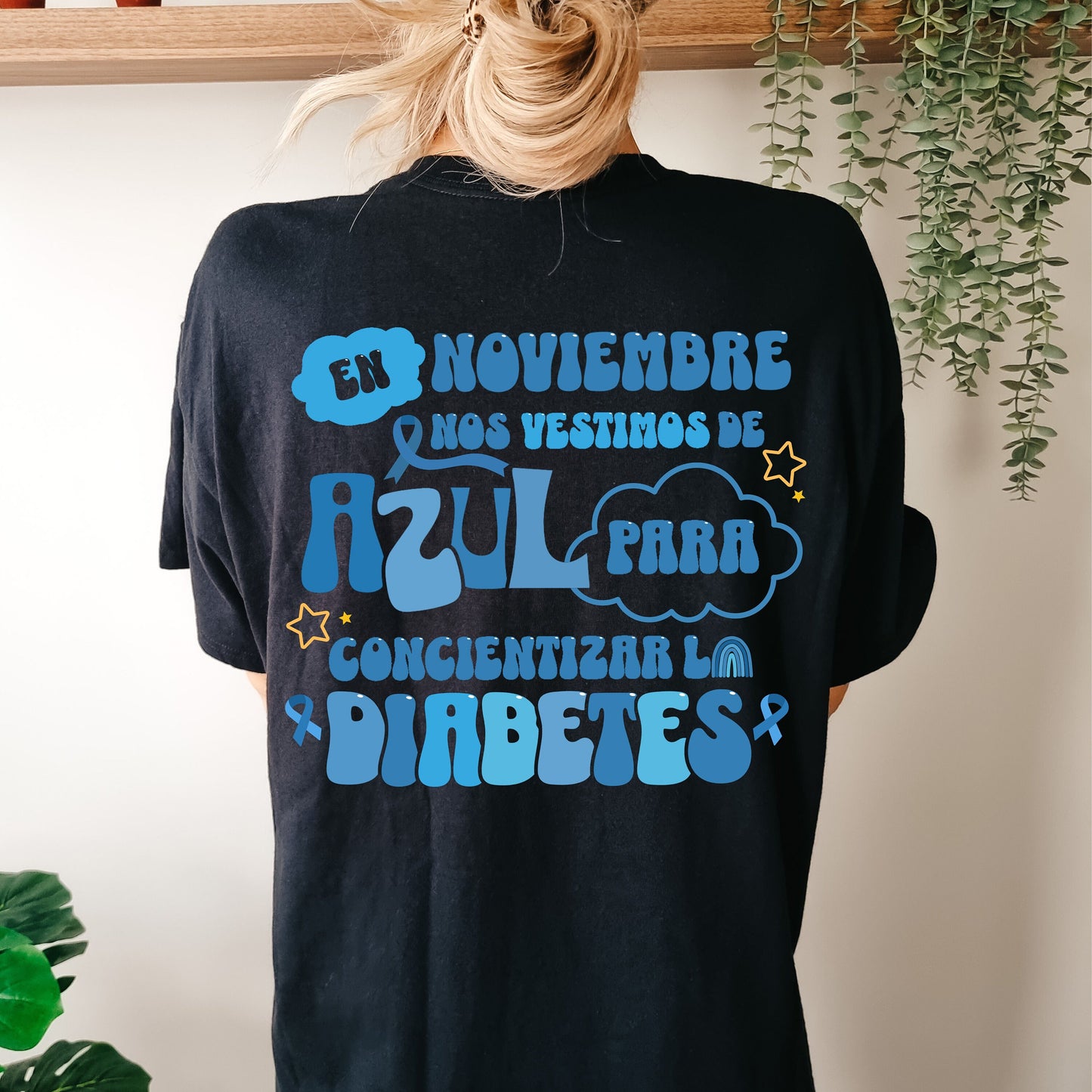 Concientización Sobre La Diabetes, Diabetes Awareness Month, Mes De Concientización Sobre La Diabetes, In November We Wear Blue T Shirt