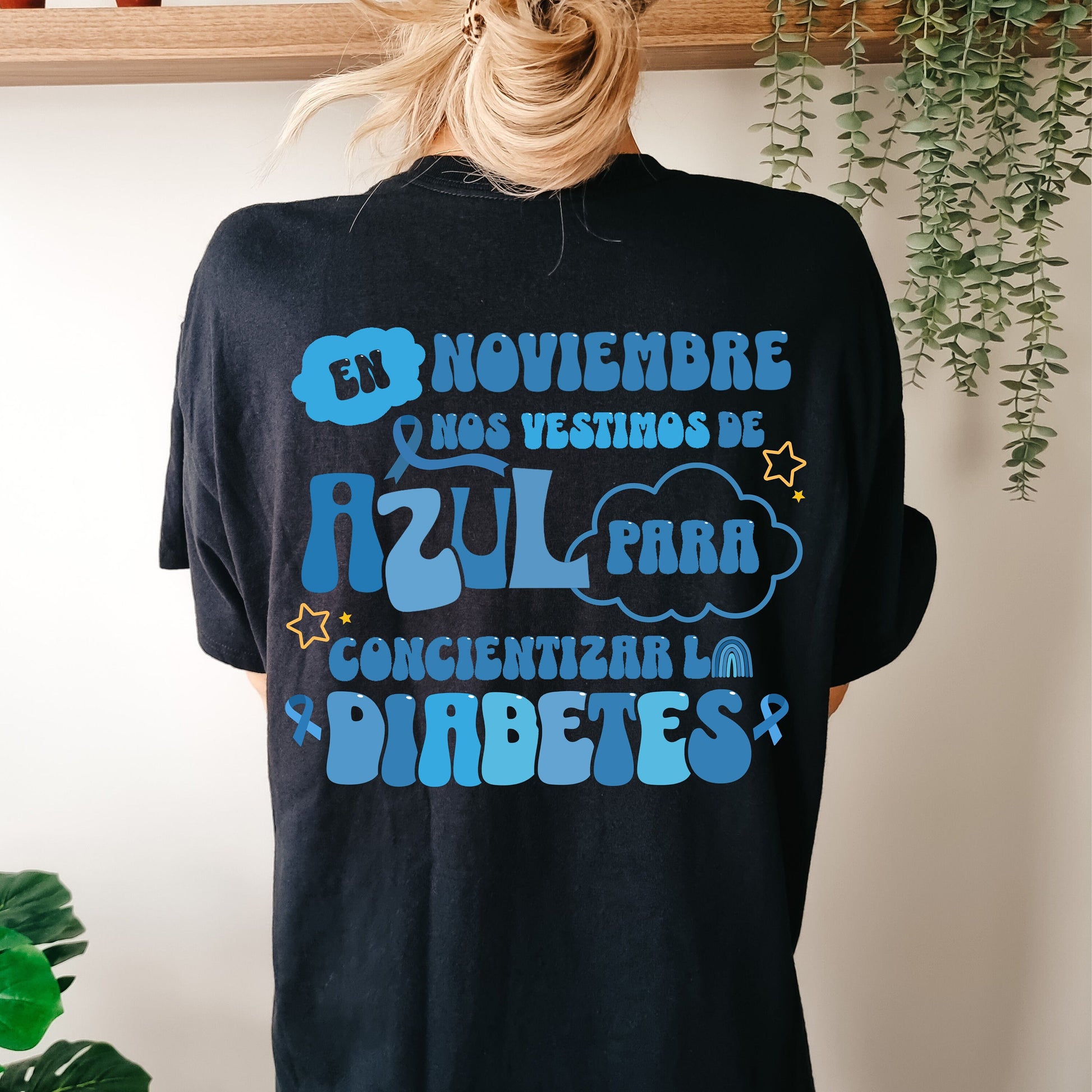 Concientización Sobre La Diabetes, Diabetes Awareness Month, Mes De Concientización Sobre La Diabetes, In November We Wear Blue T Shirt