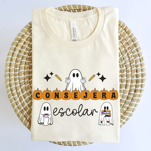 Consejera Escolar T Shirt, Halloween Counselor Shirt, School Counselor Halloween, School Counselor Shirt, Spooky School Counselor Shirt