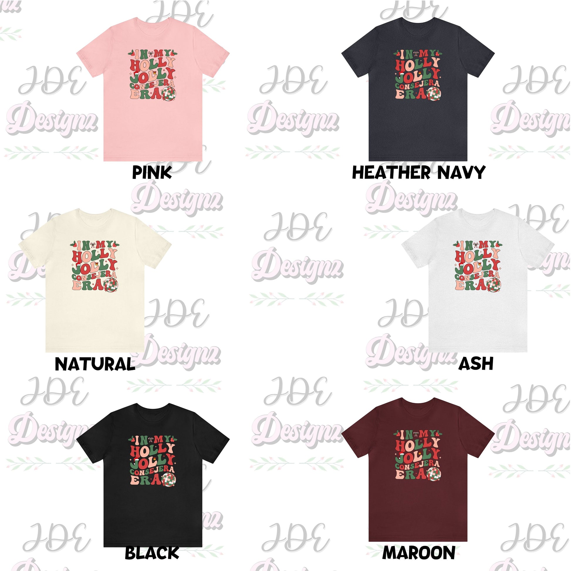 In My Holly Jolly Consejera Era, In My Counselor Era, Counselor Christmas Shirt, Holly Jolly Counselor, Counselor Christmas, Merry Counselor