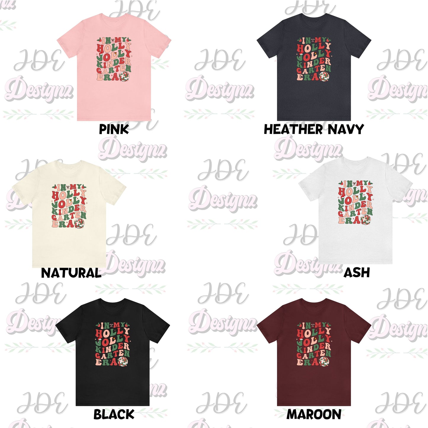 In In My Holly Jolly Kindergarten Era, Kindergarten Christmas Shirt, Kindergarten T Shirt, Kindergarten Teacher T Shirt, Kindergarten Tee