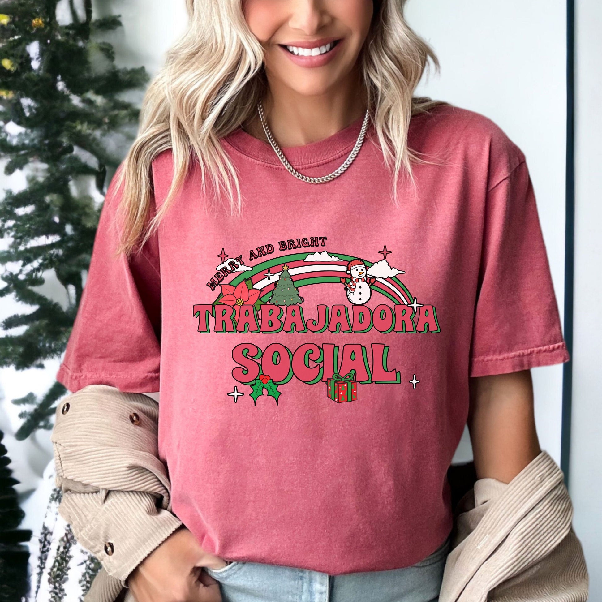 Trabajadora Social Shirt, In My Social Worker Era, Social Worker Christmas Shirt, Holly Jolly Social Worker T Shirt, Christmas Social Worker