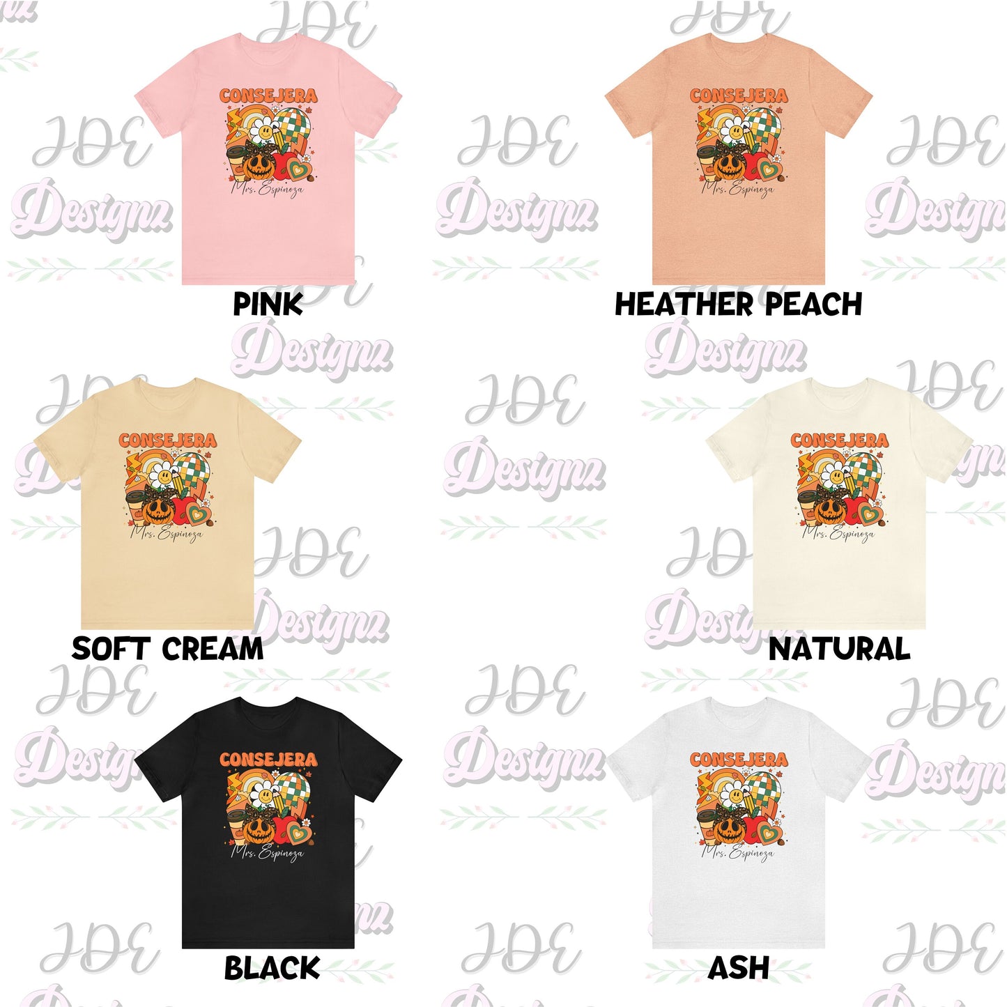 Fall Consejera Vibe Shirt, Personalized Consejera Shirt, Thanksgiving Counselor Shirt, Fall Counselor Tee, Counselor Fall Vibes Shirt