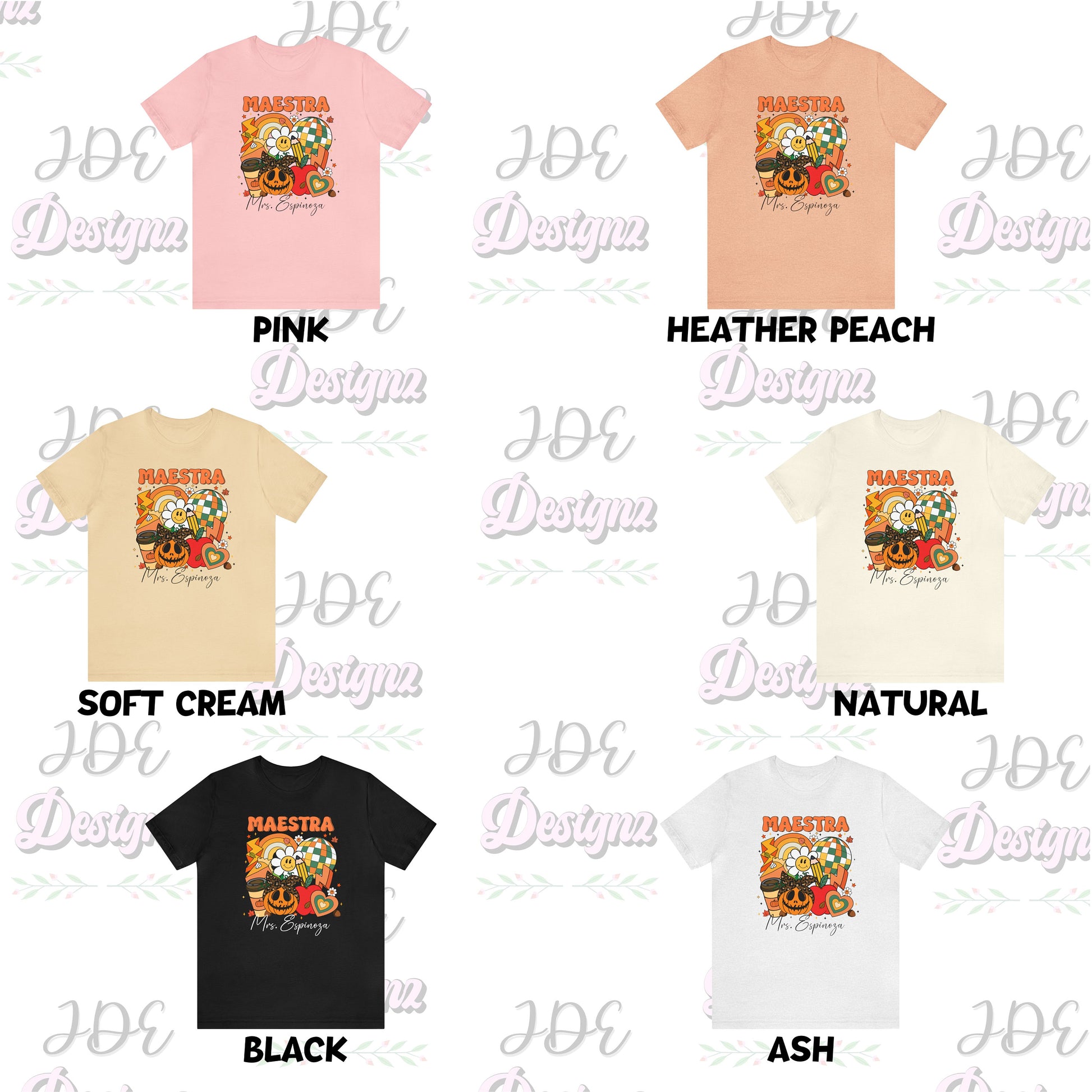 Fall Maestra Vibe Shirt, Personalized Maestra Shirt, Thanksgiving Teacher Shirt, Fall Teacher Tee, Teacher Fall Vibe, Back To School Autumn