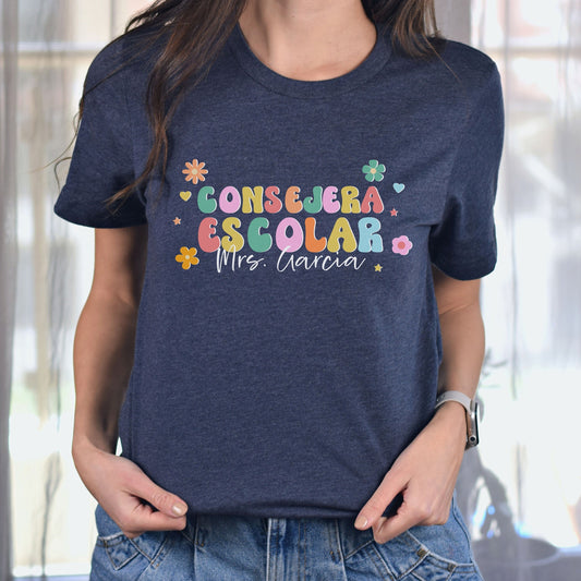 Consejera Escolar Tee, School Counselor Tee, Guidance Counselor Shirt, School Counselor Gift, Consejera Escolar Gift, Regalo Para Consejera