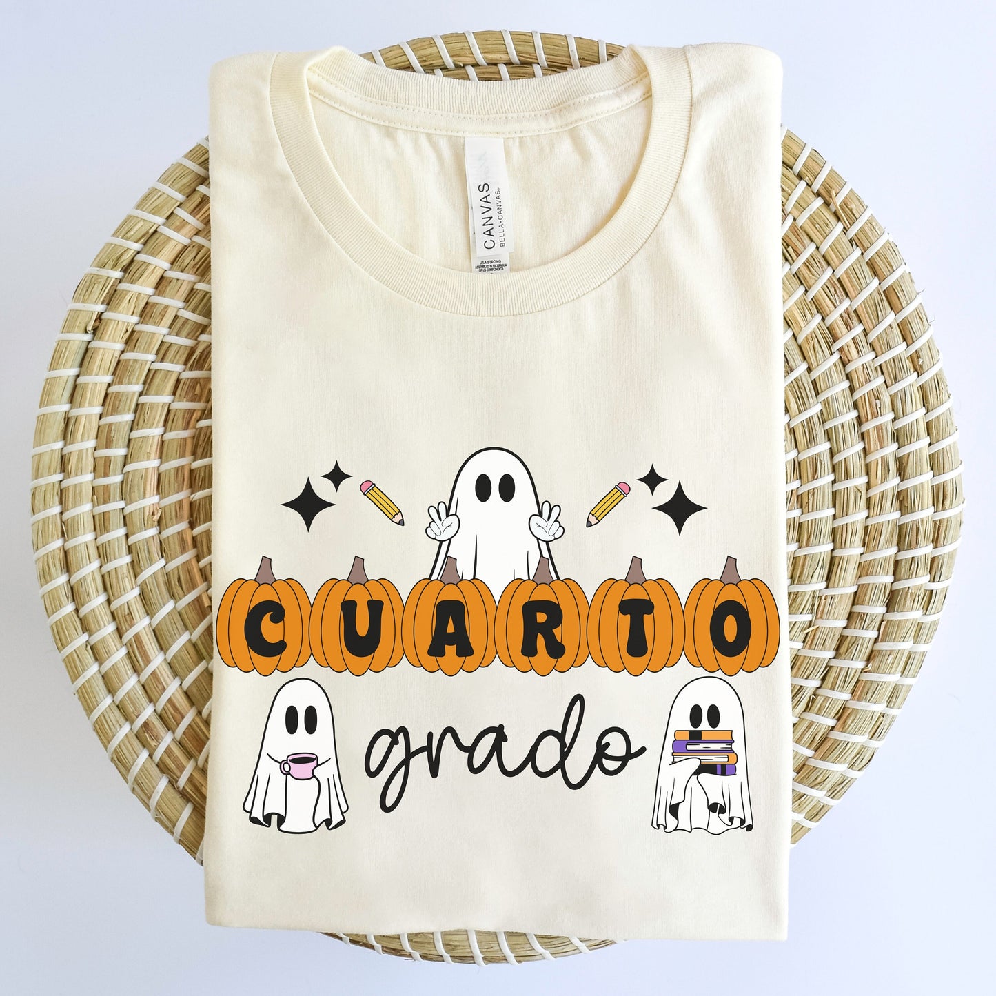 Cuarto Grado, Maestra Cuarto Grado, Camisas De Maestra, 4th Grade Teacher Shirt, Halloween Fourth Grade, Spooky 4th Grade Teacher Shirt