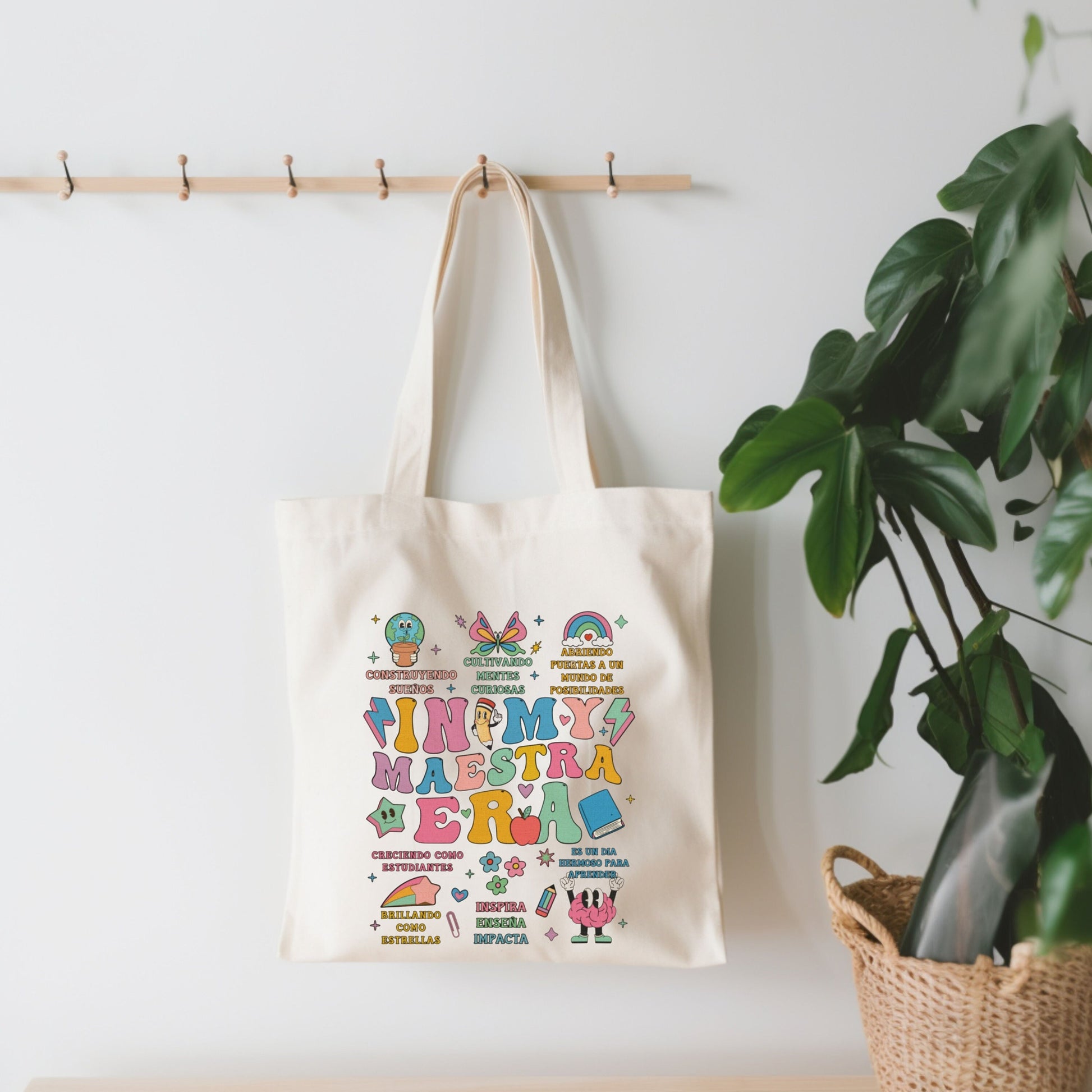 In My Maestra Era Tote Bag, In My Teacher Era Tote Bag, Canvas Tote Bag for Teacher, Tote Bag for Teacher, Appreciation Gift For Teacher