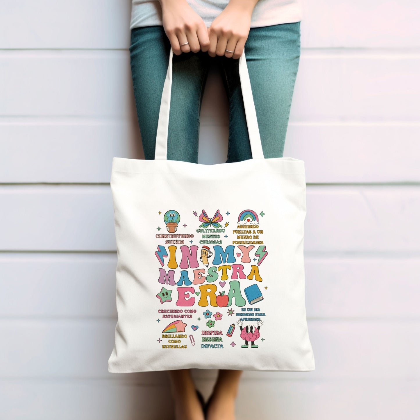 In My Maestra Era Tote Bag, In My Teacher Era Tote Bag, Canvas Tote Bag for Teacher, Tote Bag for Teacher, Appreciation Gift For Teacher