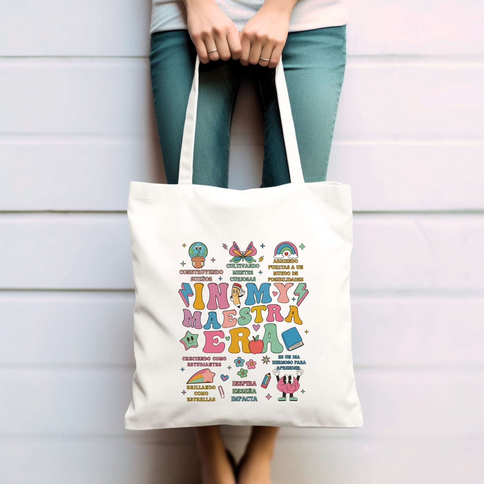 In My Maestra Era Tote Bag, In My Teacher Era Tote Bag, Canvas Tote Bag for Teacher, Tote Bag for Teacher, Appreciation Gift For Teacher