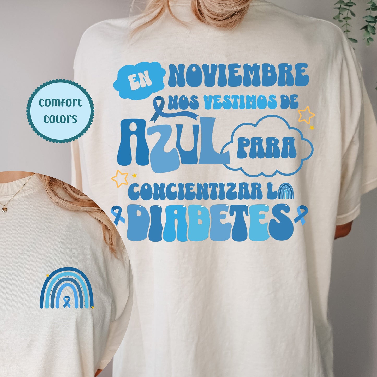 Concientización Sobre La Diabetes, Diabetes Awareness Month, Mes De Concientización Sobre La Diabetes, In November We Wear Blue T Shirt