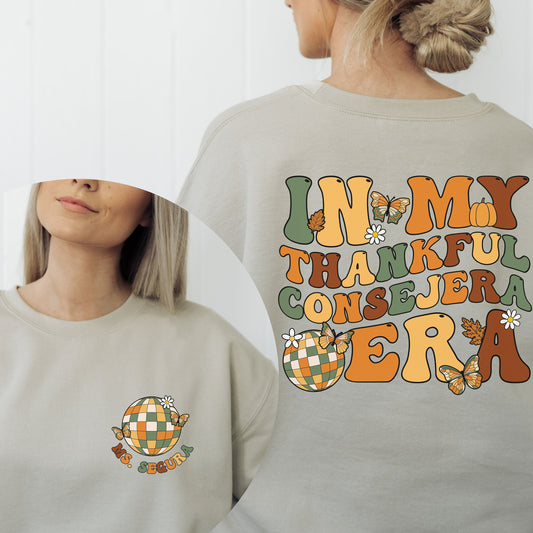 Thankful Consejera Escolar Era , Counselor Thanksgiving Shirt, Guidance Counselor Shirt, Fall School Counselor Shirt, School Counselor Gift