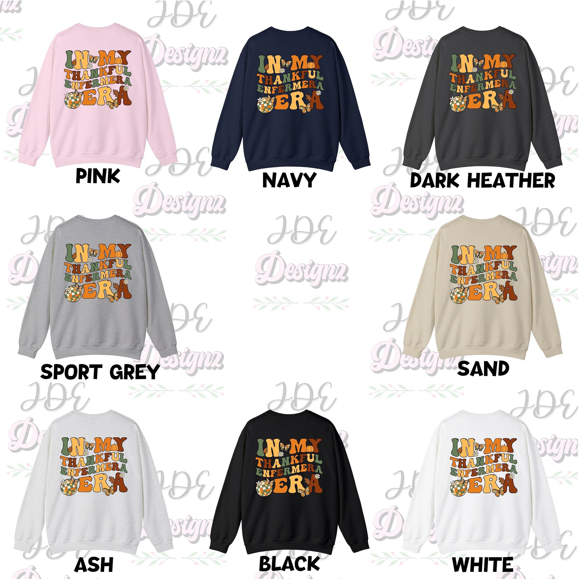 Thankful Enfermera Era Sweater, Mujeres En Medicina, Thanksgiving Nurse Shirt, Fall Nurse T Shirt, Autumn Nurse Shirt, Thanksgiving Nurse
