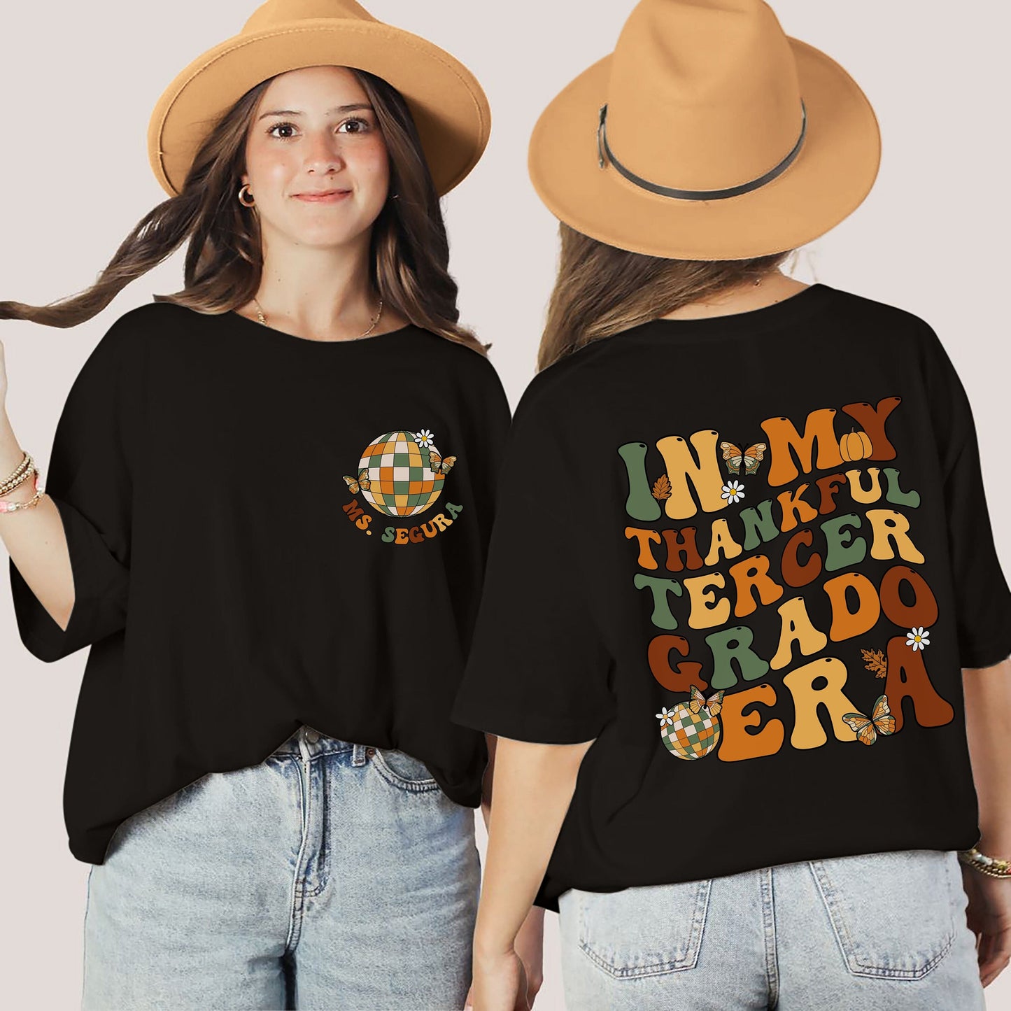 Thankful Tercer Grado Sweatshirt, Maestra Tercer Grado, 3rd Grade Teacher, Thankful Third Grade Teacher, Thanksgiving Third Grade Teacher