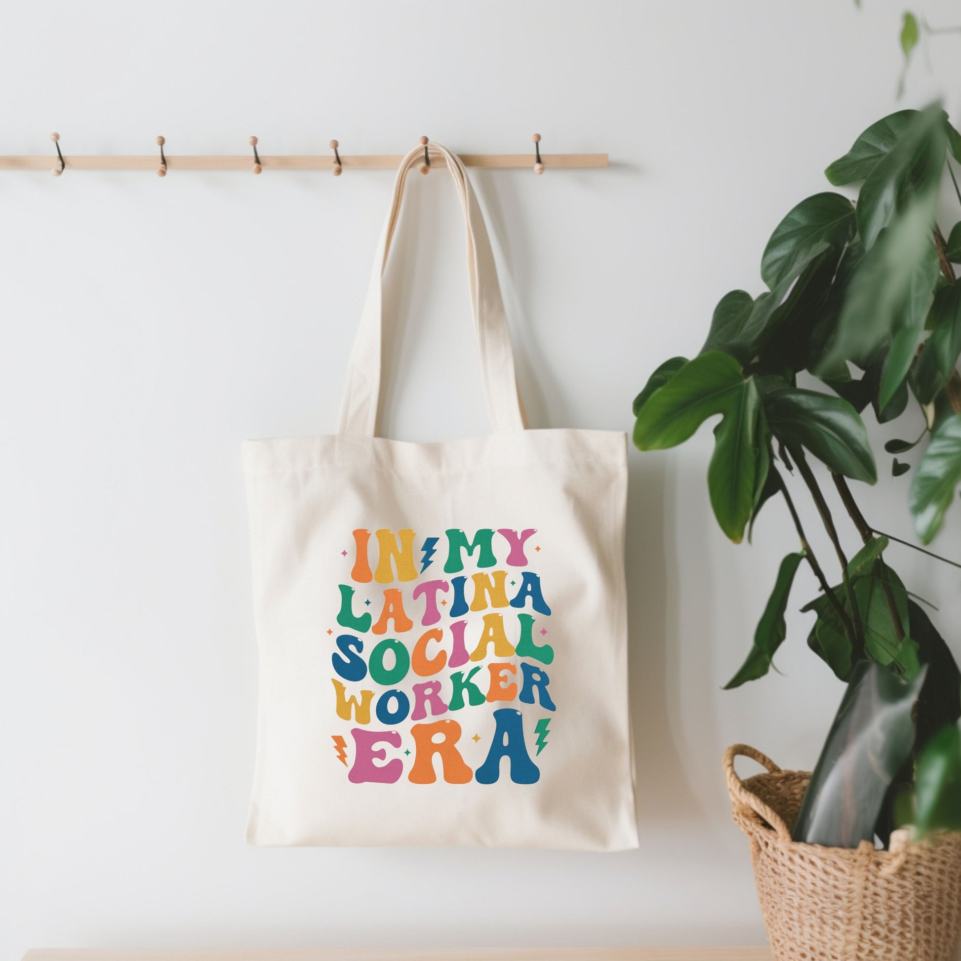 Latina Social Worker Tote Bag, Latina Social Worker, Trabajadora Social Tote Bag, Social Worker Tote Bag, La Trabajadora Social