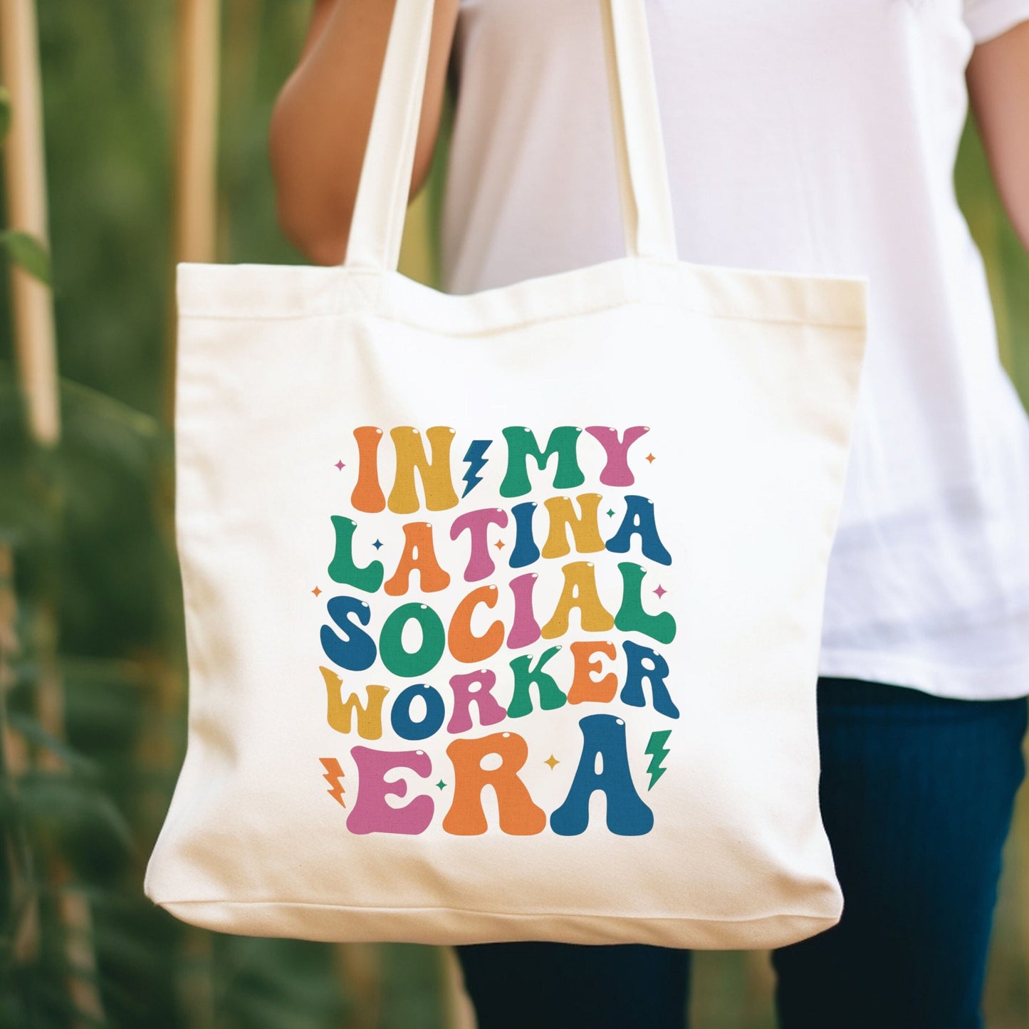 Latina Social Worker Tote Bag, Latina Social Worker, Trabajadora Social Tote Bag, Social Worker Tote Bag, La Trabajadora Social