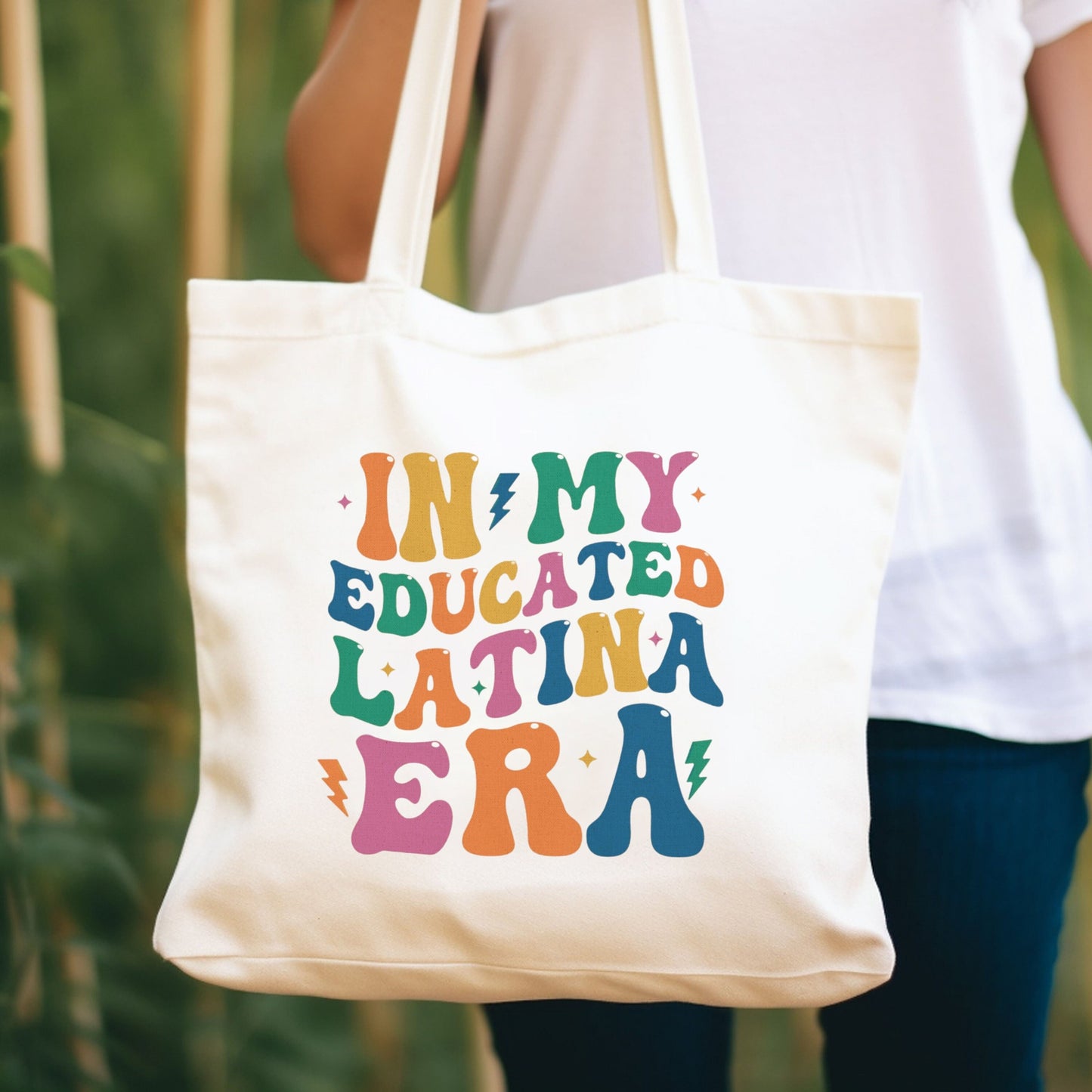 Educated Latina Tote Bag, Tote Bag Aesthetic Latina, Mujer Latina Tote Bag, Latina Power , Latina Graduation Gift, Regalo Para Latina