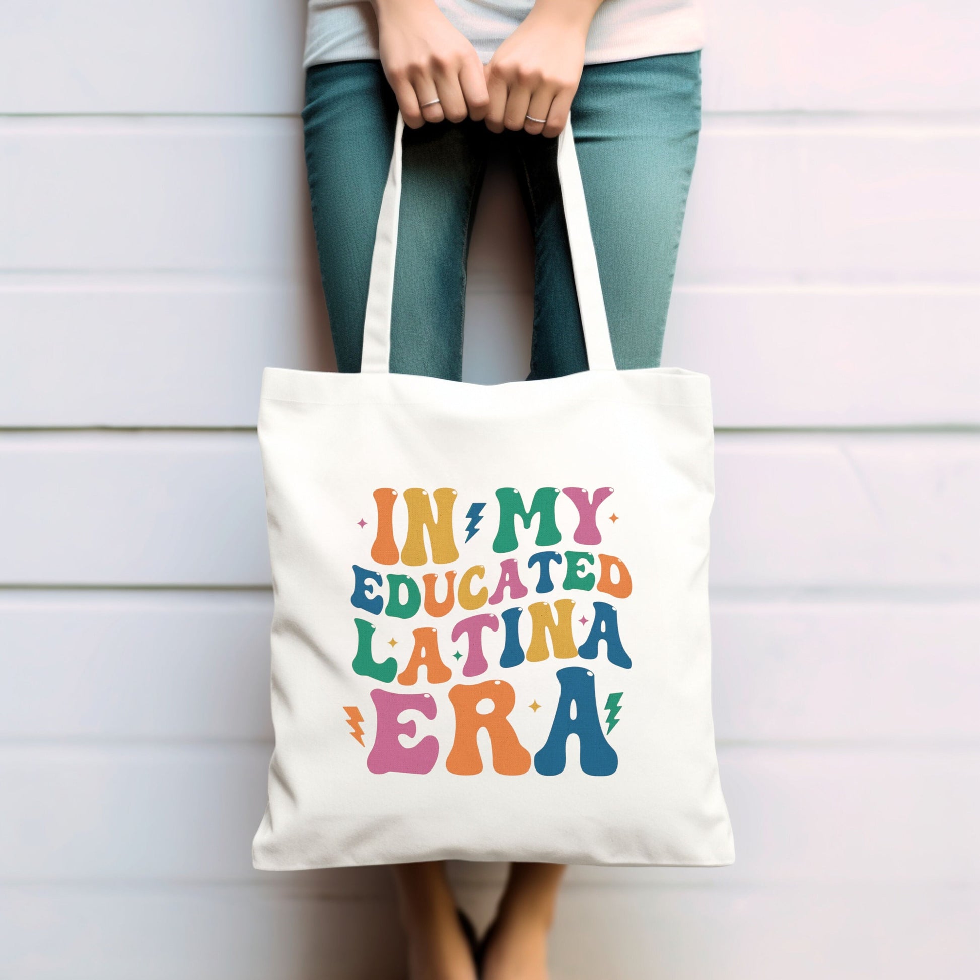 Educated Latina Tote Bag, Tote Bag Aesthetic Latina, Mujer Latina Tote Bag, Latina Power , Latina Graduation Gift, Regalo Para Latina