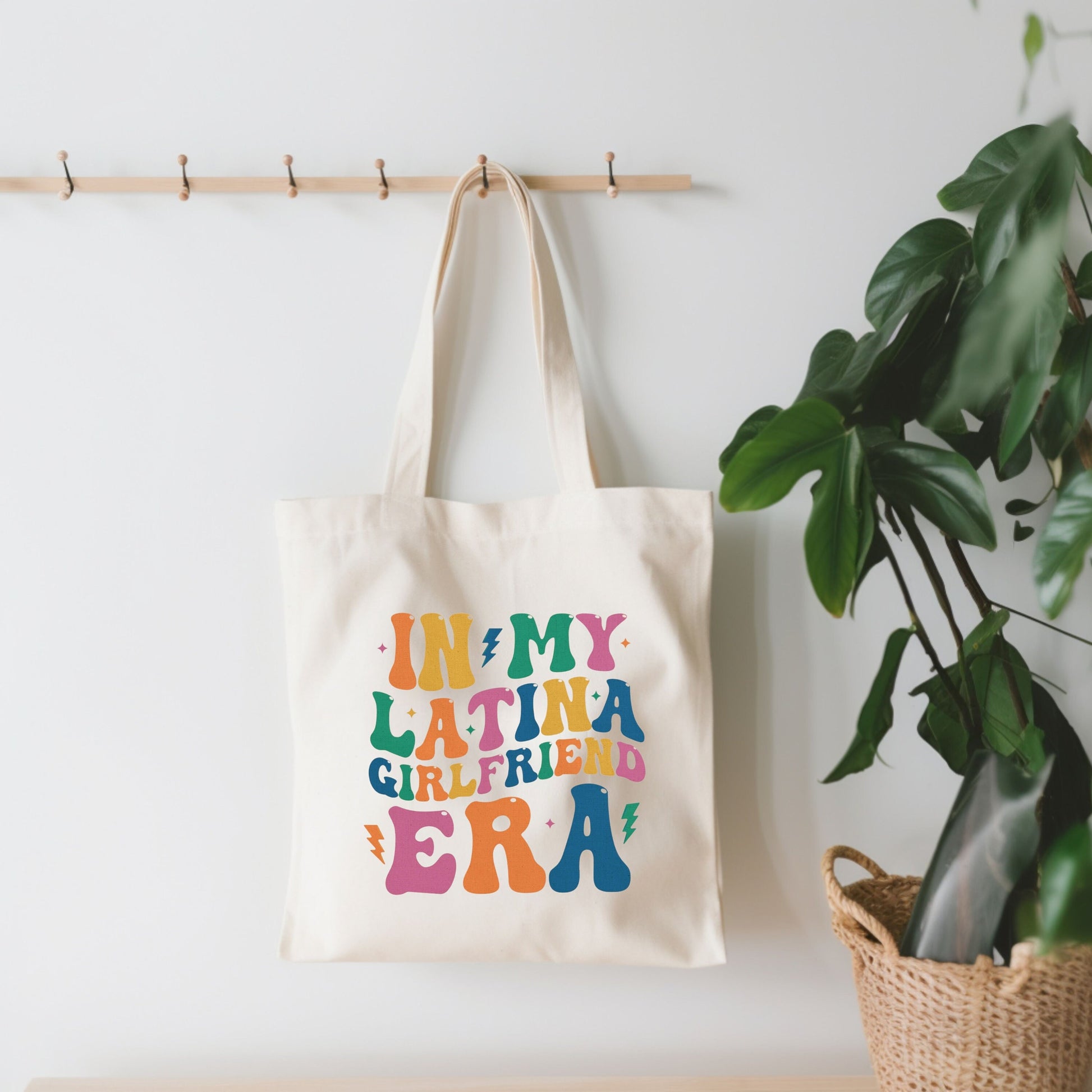 Latina Girlfriend Tote Bag, Latina Novia Tote Bag, Latina Girlfriend Gift, Gift For Latina Girlfriend, Retro Latina Girlfriend Tote Bag