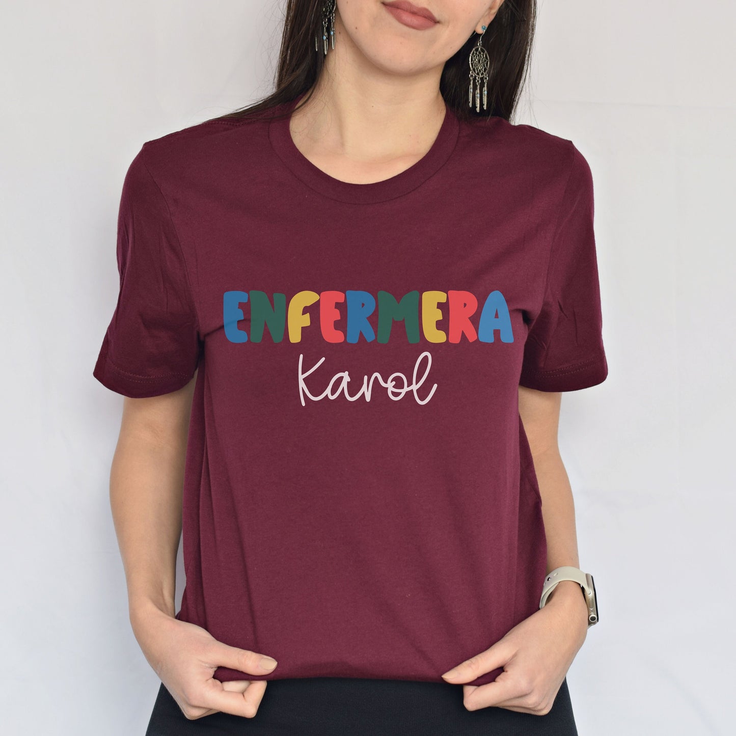 Enfermera Latina, Mujeres En Medicina, Enfermera T Shirt, Enfermera Shirt, Nurse Shirt, La Enfermera Shirt, Spanish Nurse, Registered Nurse