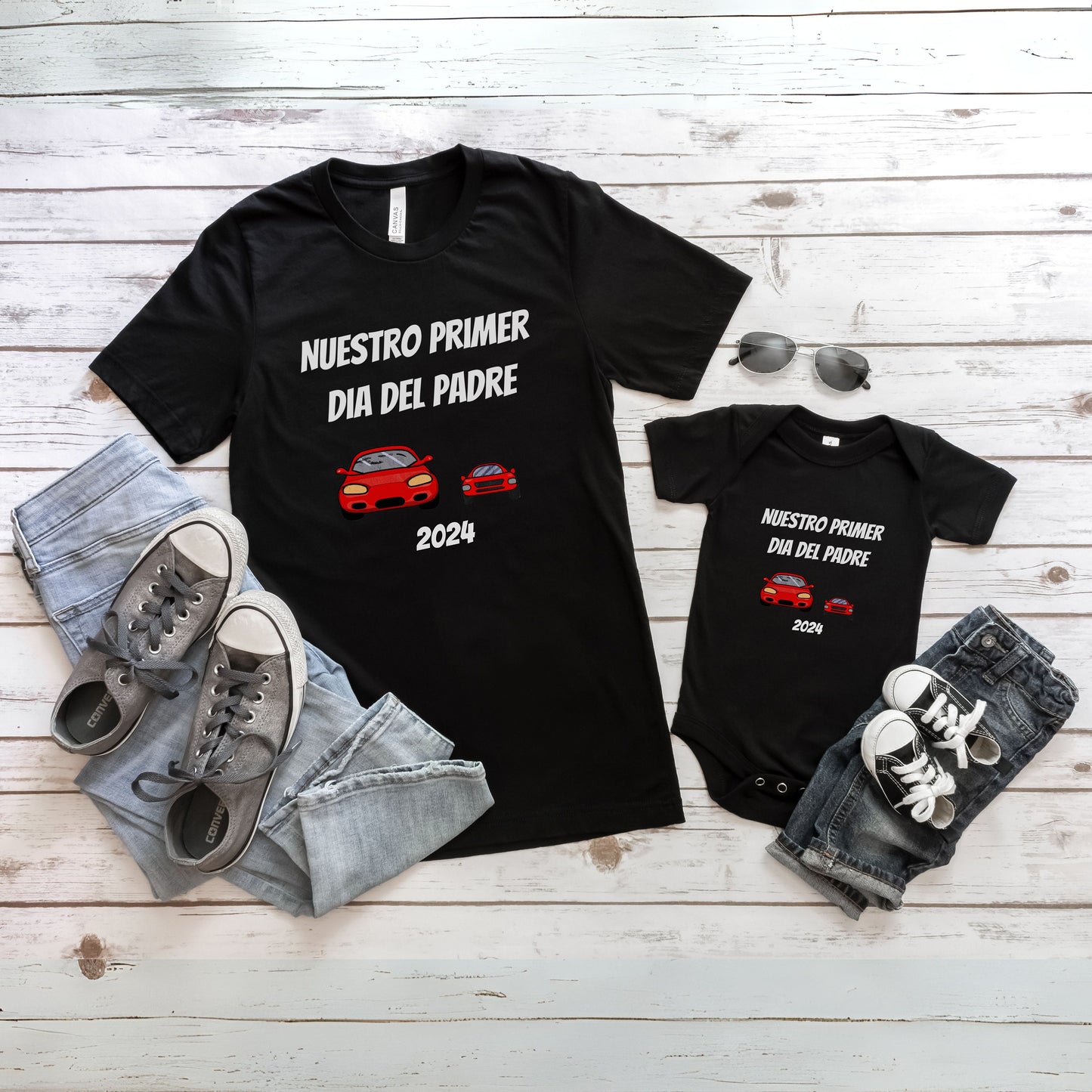 Nuestro Primer Dia Del Padre, Dia Del Padre, Papá Tee Regalo, Regalo Papa, Fathers Day Gift, Fathers Day Shirt, Feliz Dia De Padre, Papá