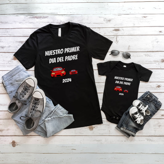 Nuestro Primer Dia Del Padre, Dia Del Padre, Papá Tee Regalo, Regalo Papa, Fathers Day Gift, Fathers Day Shirt, Feliz Dia De Padre, Papá