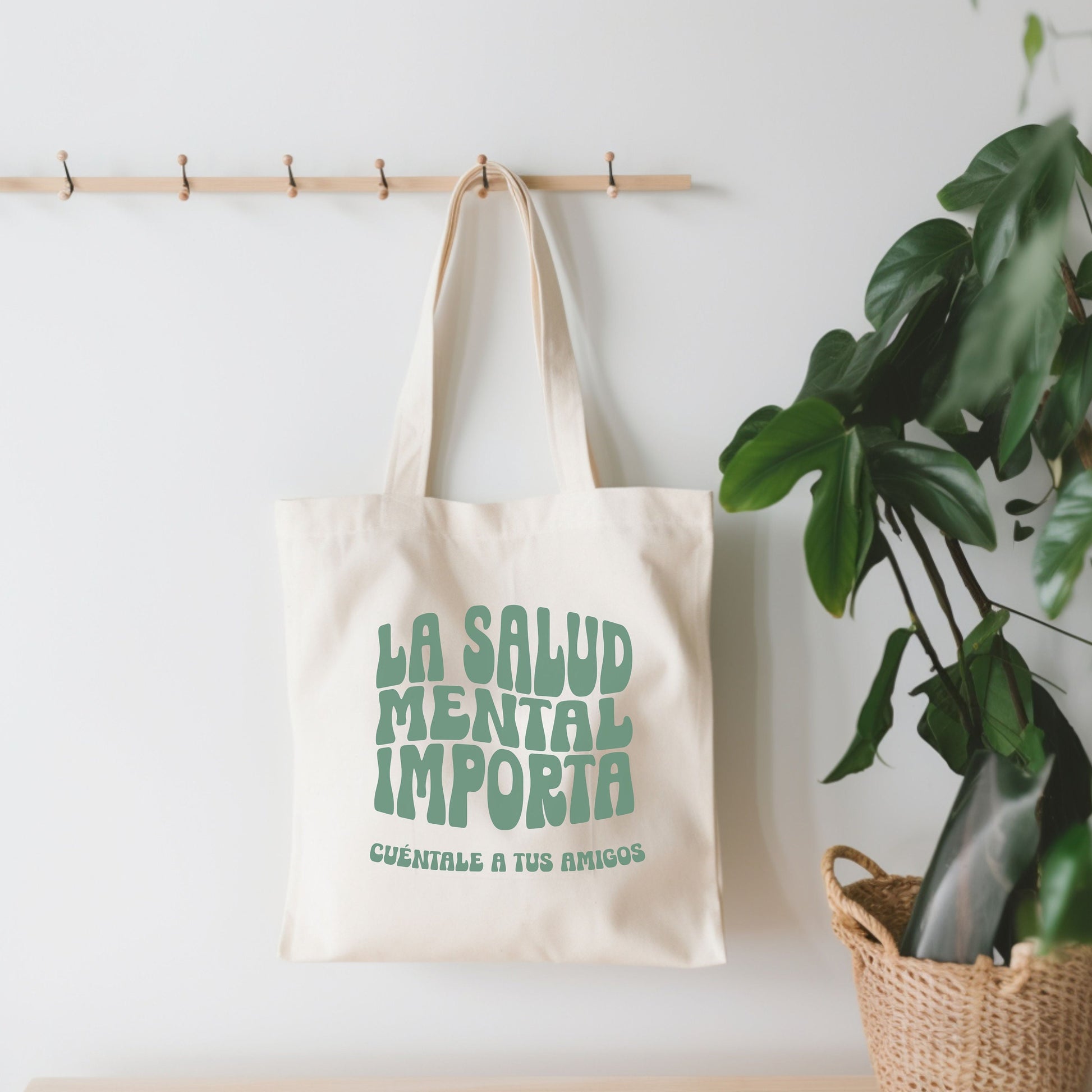 La Salud Mental Tote Bag, Mental Health Tote Bag, Mental Health Matters Tote Bag, Aesthetic Tote Bag For School, Inspirational Tote Bag