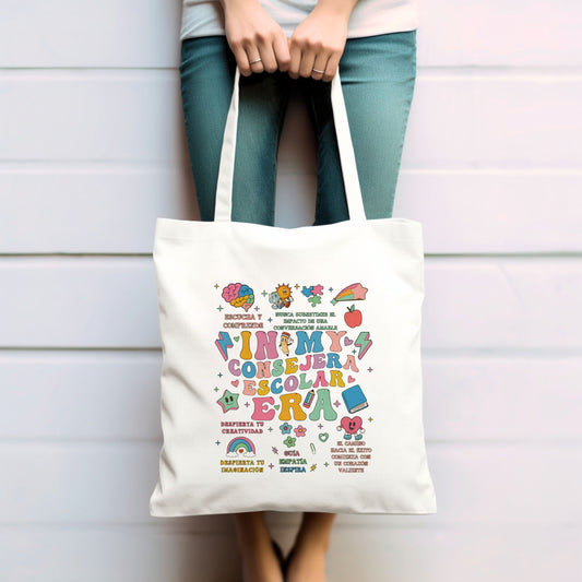Consejera Escolar Era Tote Bag, School Counselor Tote Bag, Gift For School Counselor, My School Counselor Era, School Counselor Appreciation