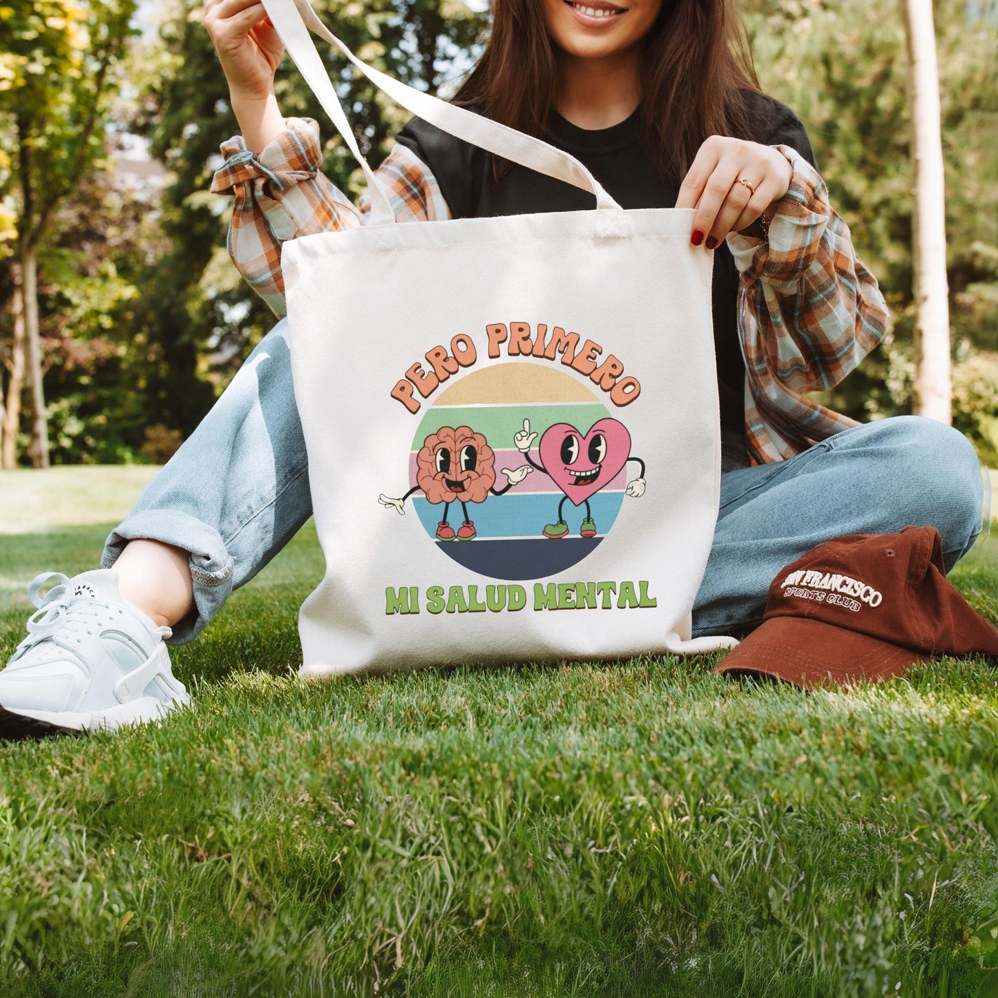 Pero Primero Mi Salud Mental, Mental Health Tote Bag, Mental Health Matters Tote Bag, Aesthetic Tote Bag For School, Inspirational Tote Bag
