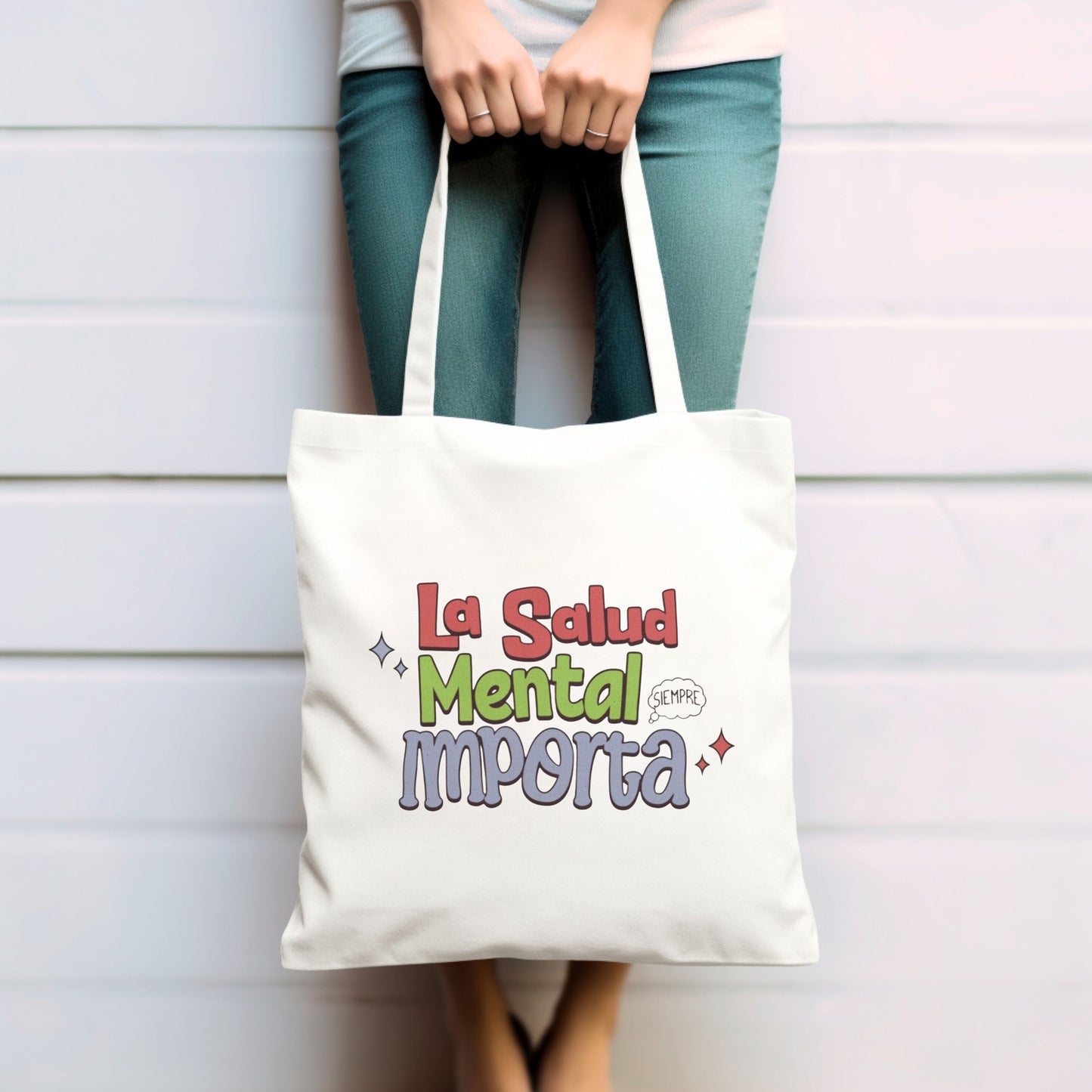La Salud Mental Tote Bag, Mental Health Tote Bag, Mental Health Matters Tote Bag, Aesthetic Tote Bag For School, Inspirational Tote Bag