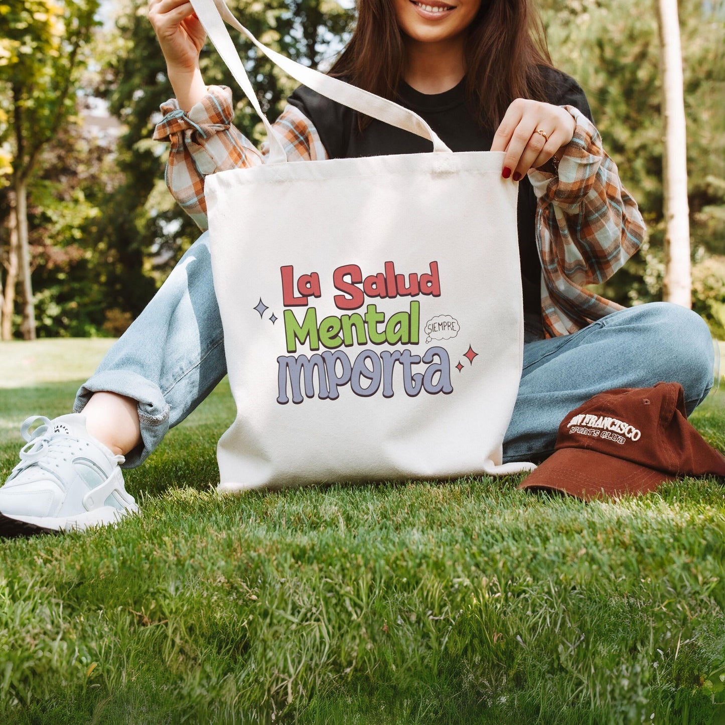 La Salud Mental Tote Bag, Mental Health Tote Bag, Mental Health Matters Tote Bag, Aesthetic Tote Bag For School, Inspirational Tote Bag