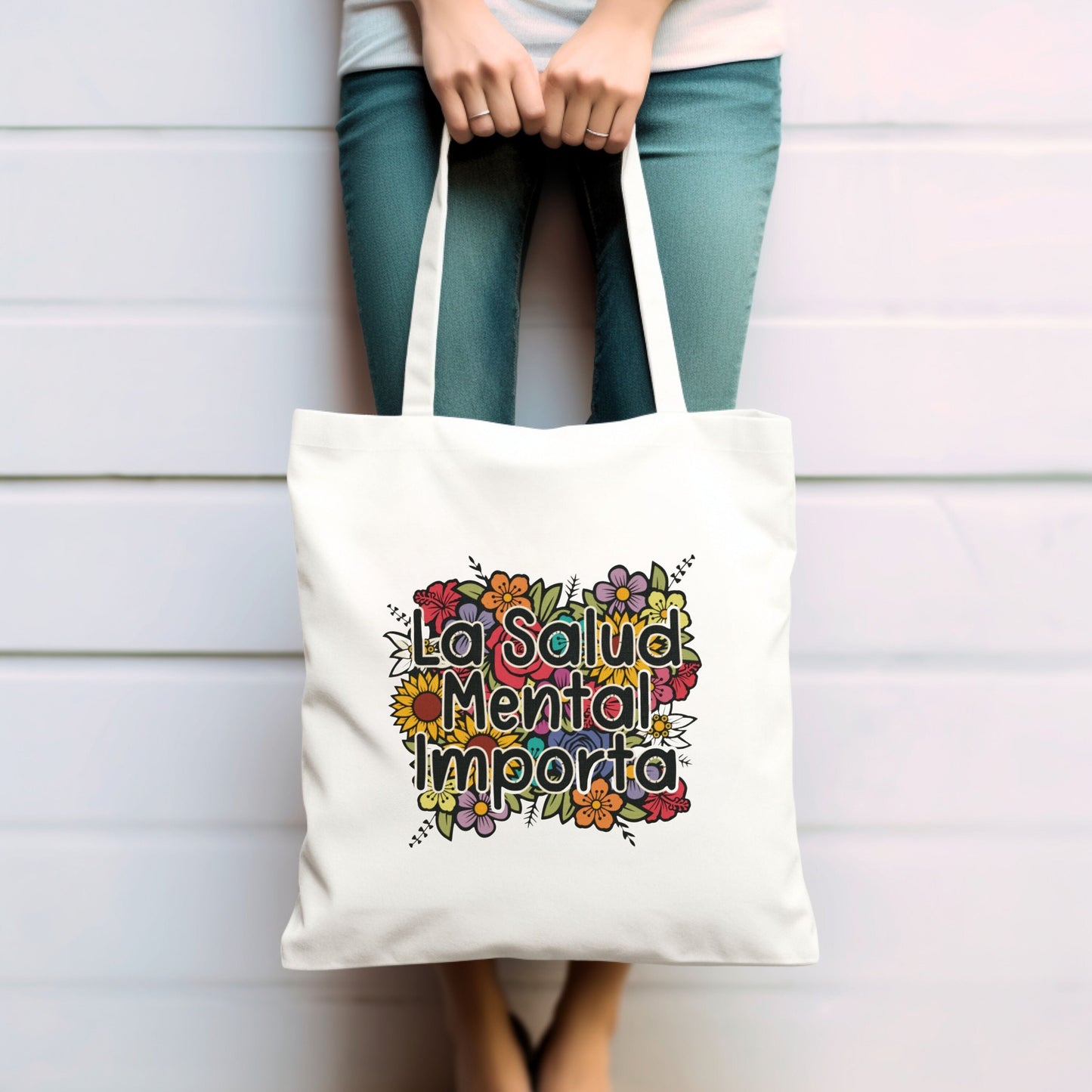 La Salud Mental Tote Bag, Mental Health Tote Bag, Mental Health Matters Tote Bag, Aesthetic Tote Bag For School, Inspirational Tote Bag