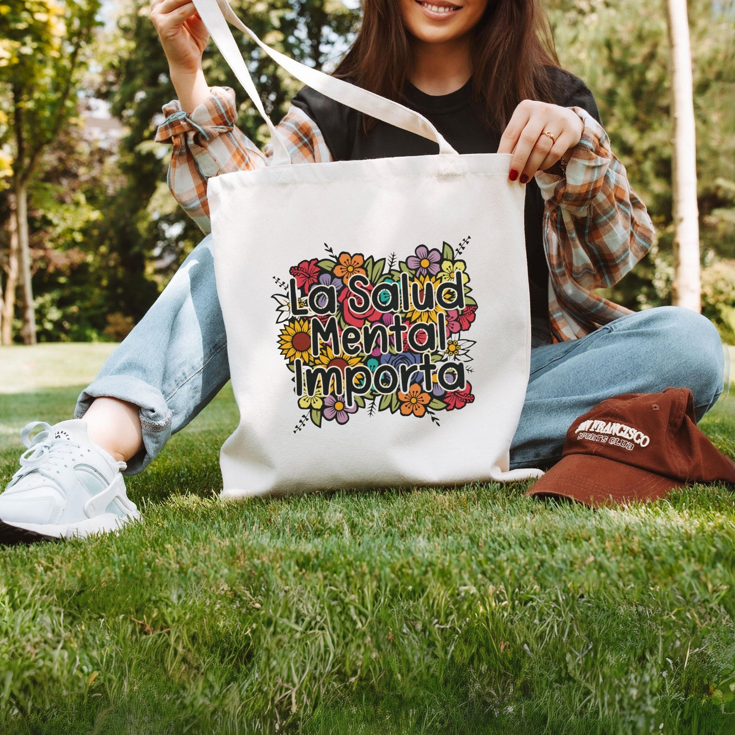 La Salud Mental Tote Bag, Mental Health Tote Bag, Mental Health Matters Tote Bag, Aesthetic Tote Bag For School, Inspirational Tote Bag