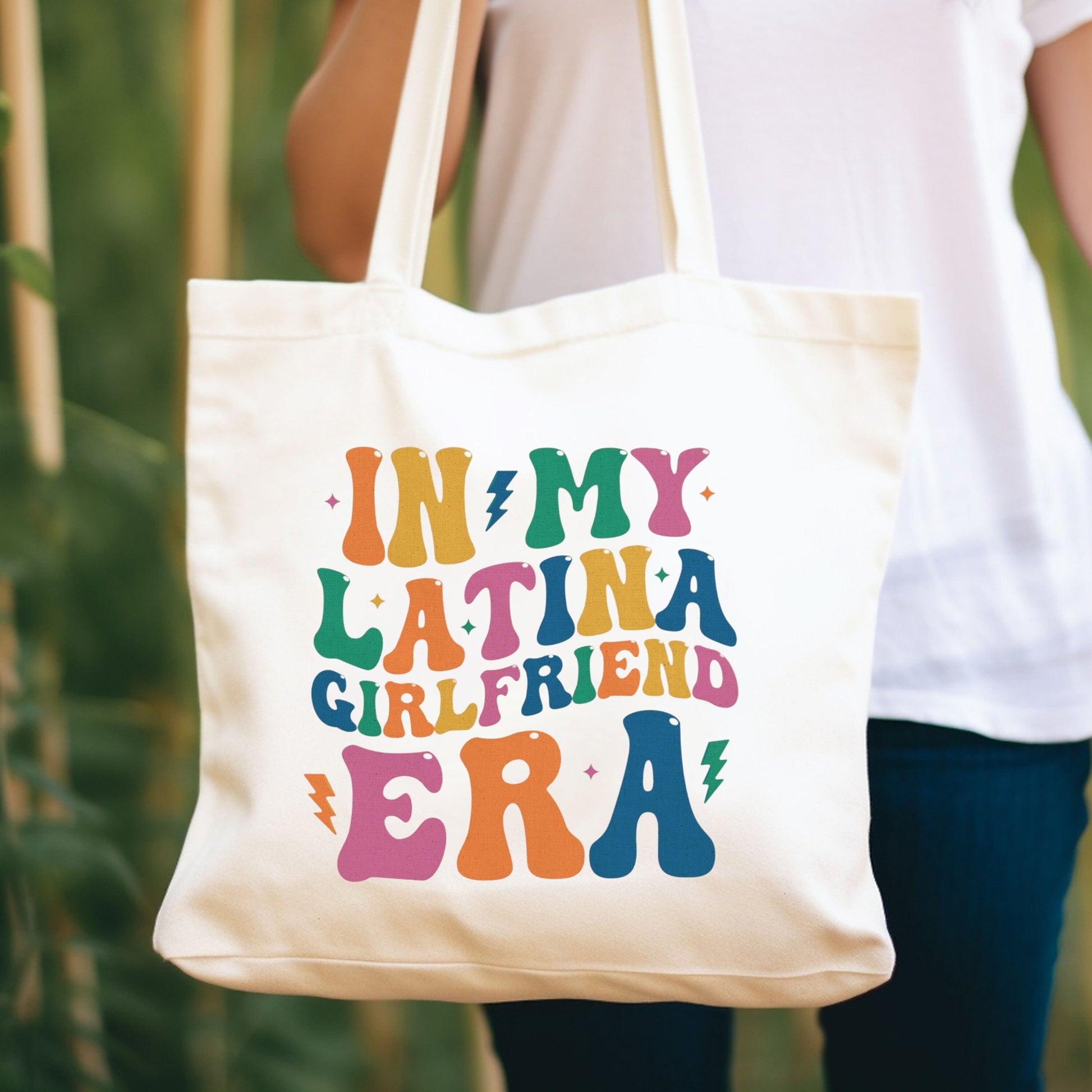 Latina Girlfriend Tote Bag, Latina Novia Tote Bag, Latina Girlfriend Gift, Gift For Latina Girlfriend, Retro Latina Girlfriend Tote Bag