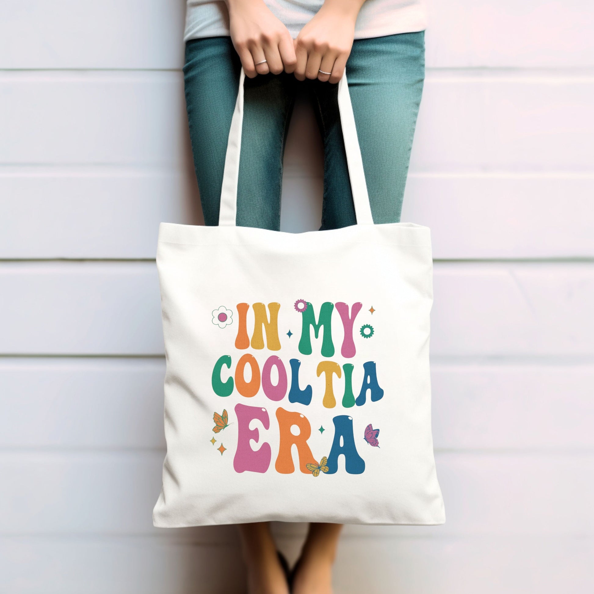 Cool Tia Tote Bag, In My Auntie Era, Retro Auntie Tote Bag, Cool Tia Club, Cool Aunt Club Tote Bag, Sister Gift From Sister, New Aunt Gift