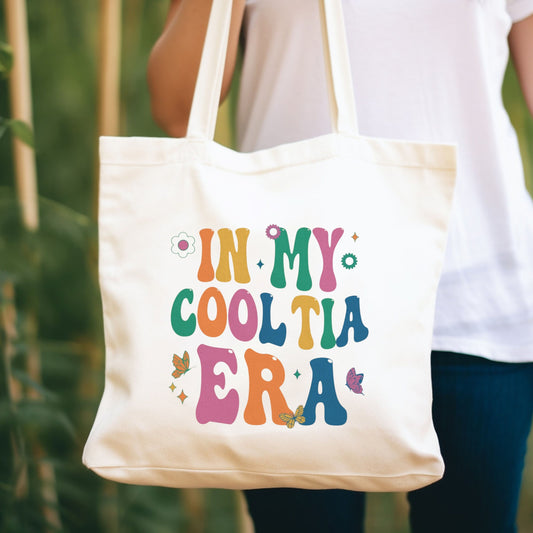 Cool Tia Tote Bag, In My Auntie Era, Retro Auntie Tote Bag, Cool Tia Club, Cool Aunt Club Tote Bag, Sister Gift From Sister, New Aunt Gift