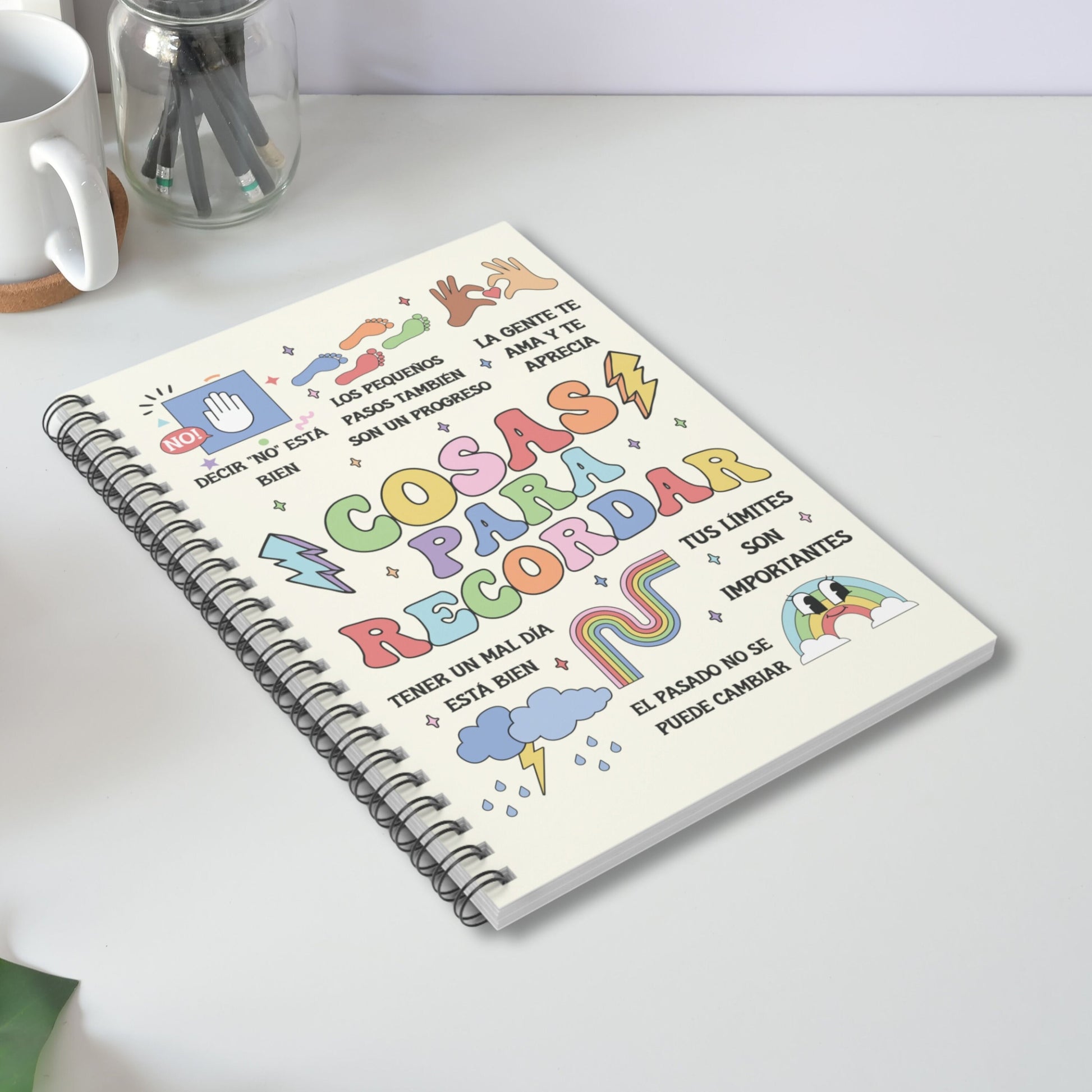 Cosas Para Recordar, Things To Remember, Mental Health Matters, Mental Health Notebook, Therapy Notebook, Affirmations Notebook