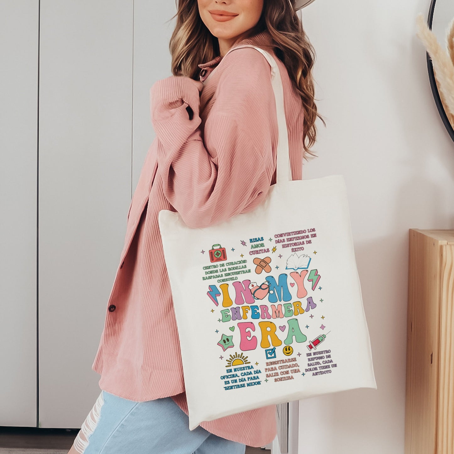 In My Enfermera Era, In My Nurse Era, Enfermera Latina, Mujeres En Medicina, Enfermera Tote Bag,Nurse Tote Bag Gift, La Enfermera Tote Bag