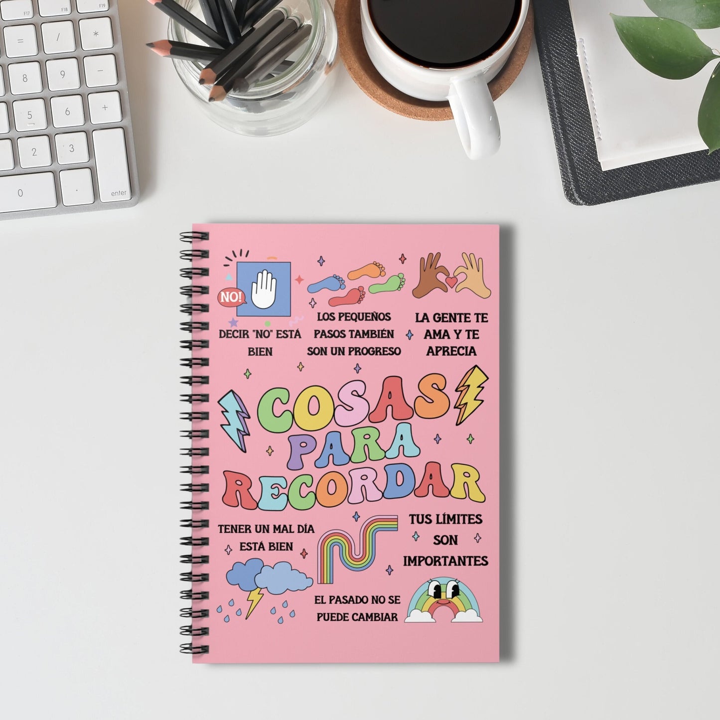 Cosas Para Recordar, Things To Remember, Mental Health Matters, Mental Health Notebook, Therapy Notebook, Affirmations Notebook