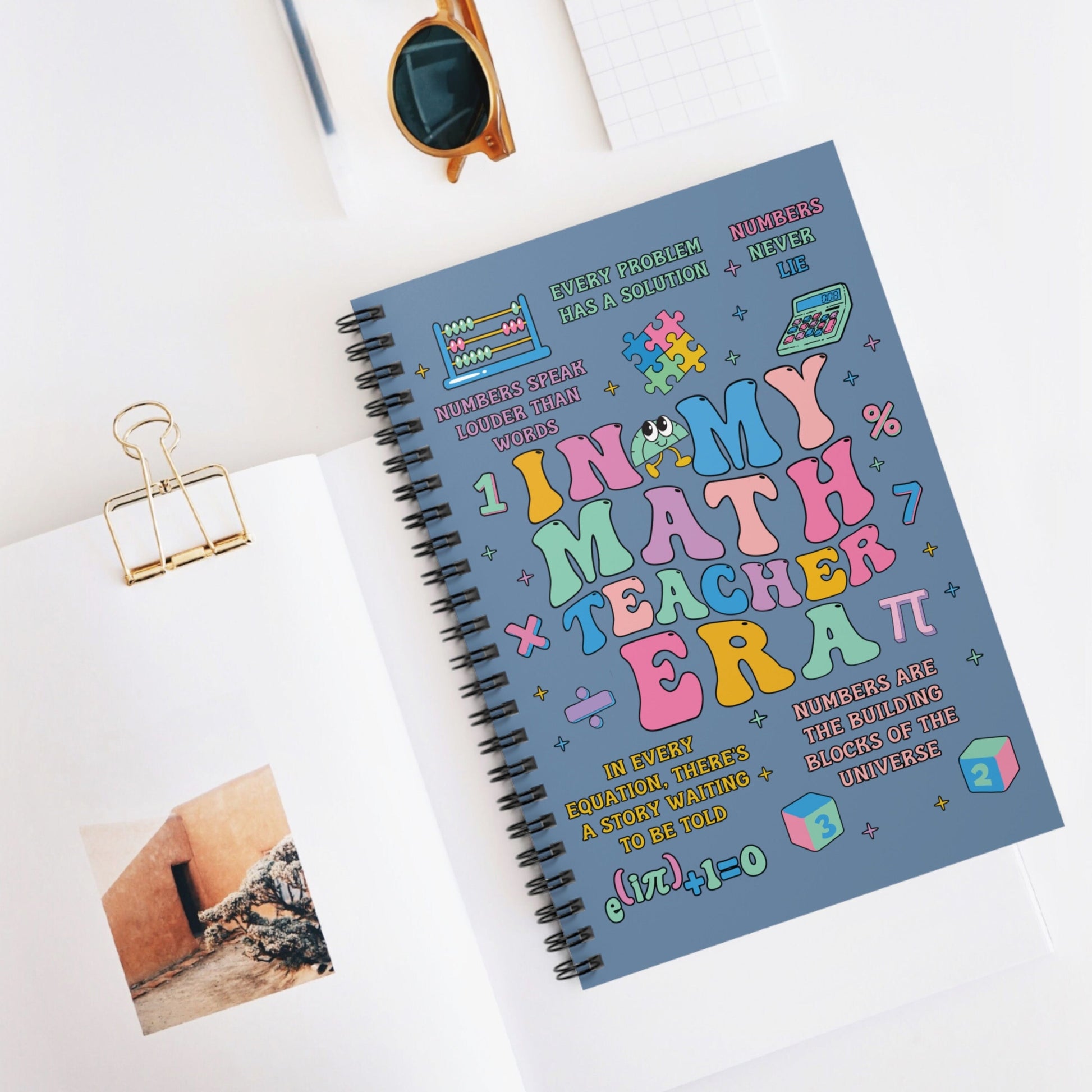 In My Math Teacher Era, Notebook For Teacher, Math Teacher Notebook, Math Teacher Gifts, Gift For Math Teacher, Mathematics Teacher