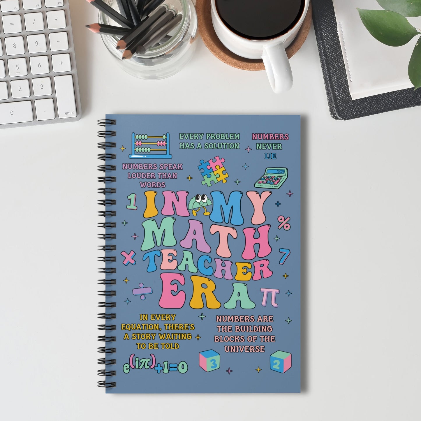 In My Math Teacher Era, Notebook For Teacher, Math Teacher Notebook, Math Teacher Gifts, Gift For Math Teacher, Mathematics Teacher